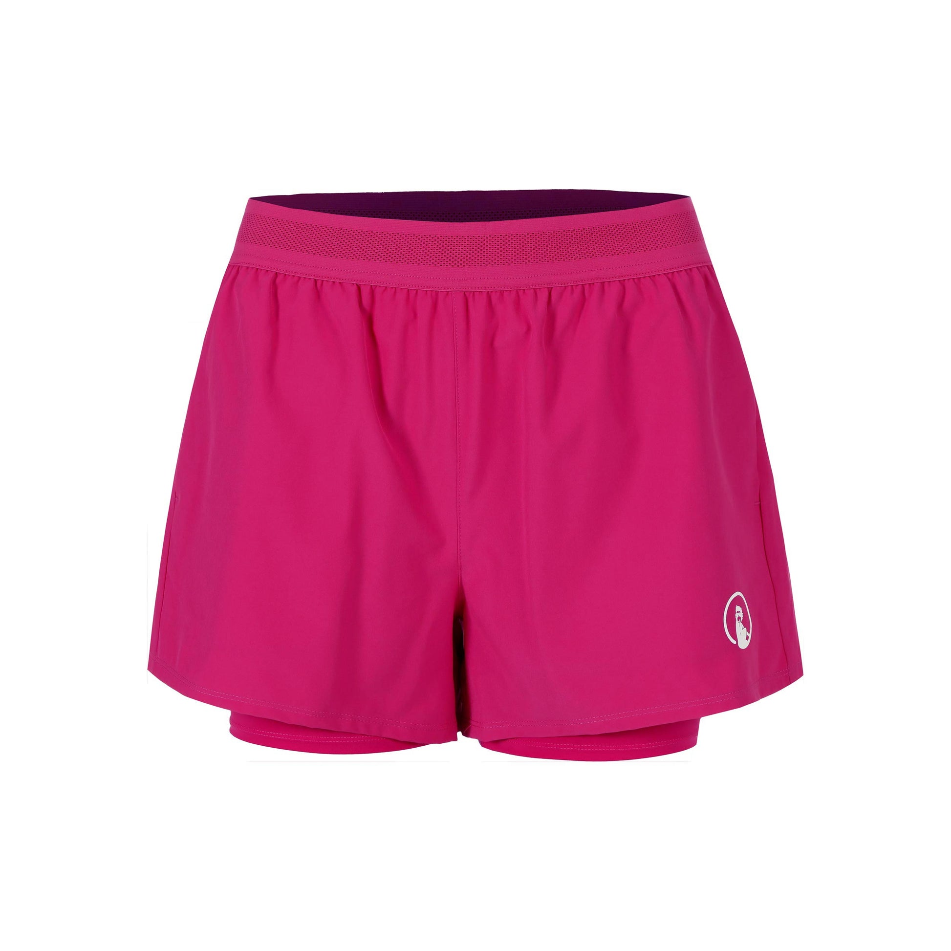 Quiet Please Create Rematch 2in1 Shorts Mujeres-Rosa
