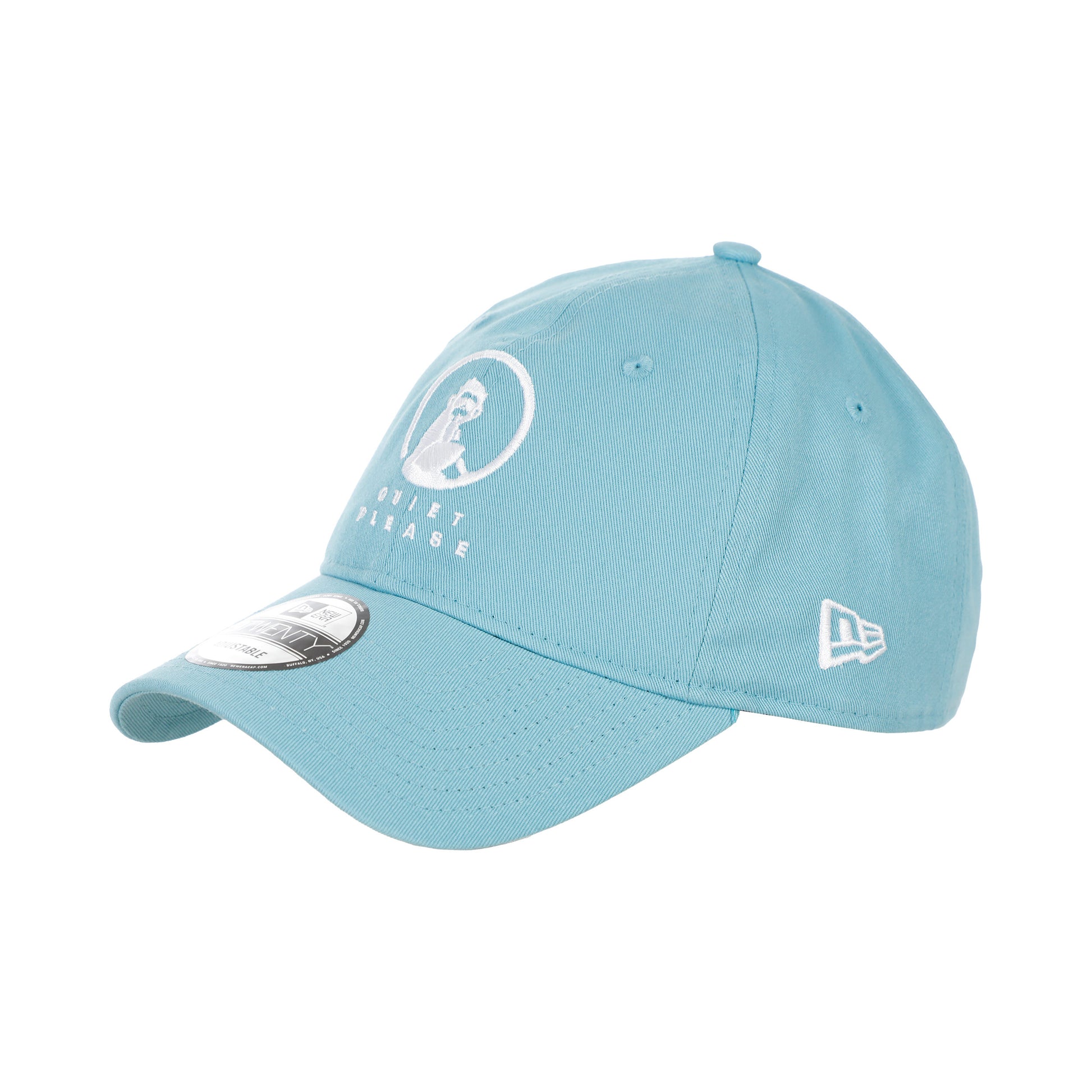 Quiet Please New Era Core 9Twenty Gorra-Azul Claro,Blanco