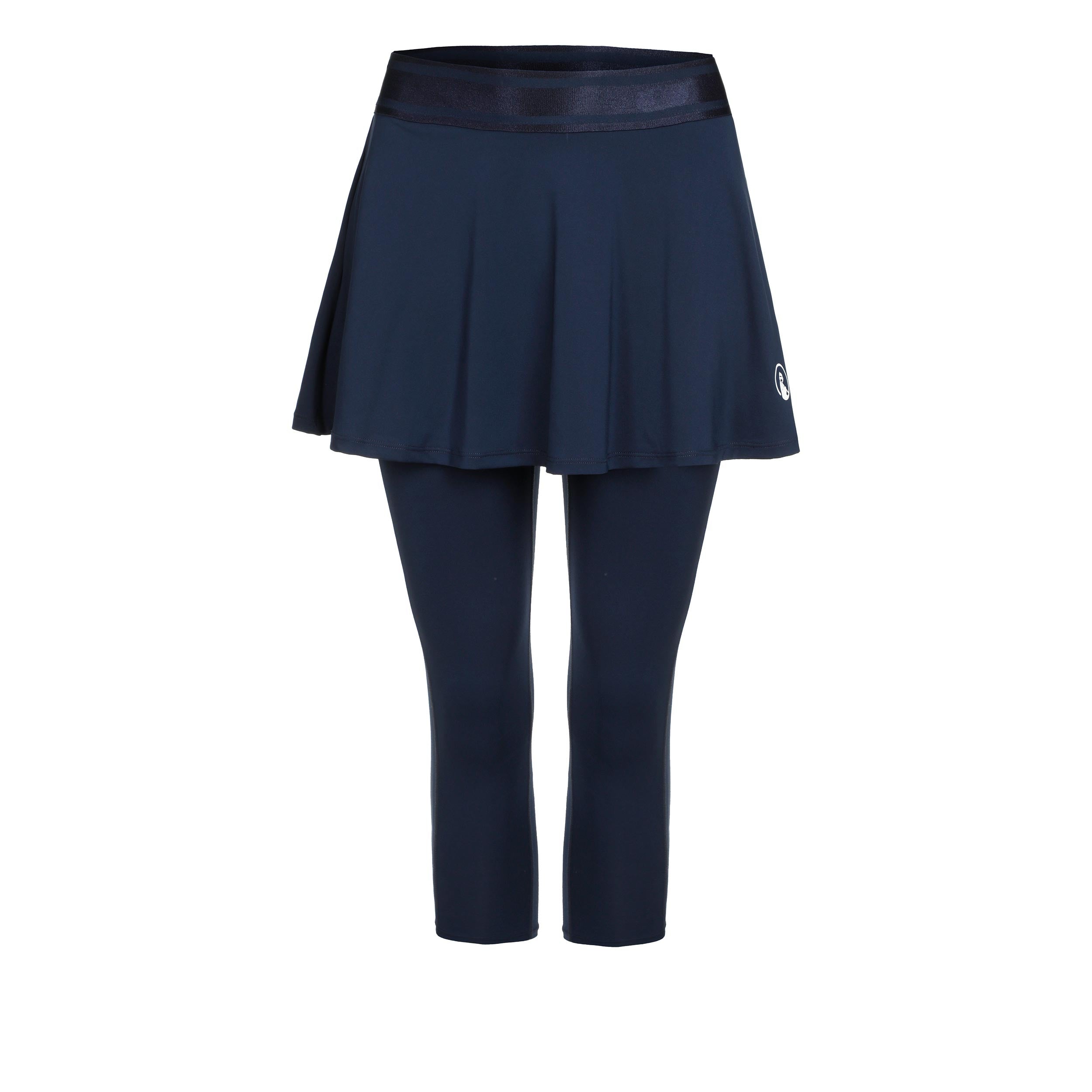 Quiet Please Play (without pockets) Falda con malla Mujeres - azul oscuro, blanco