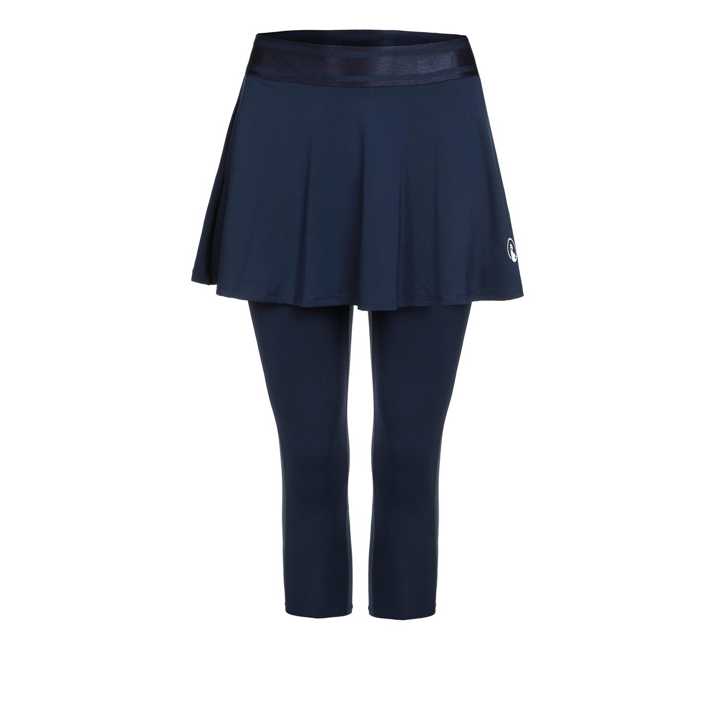 Quiet Please Play (without pockets) Falda con malla Mujeres - azul oscuro, blanco