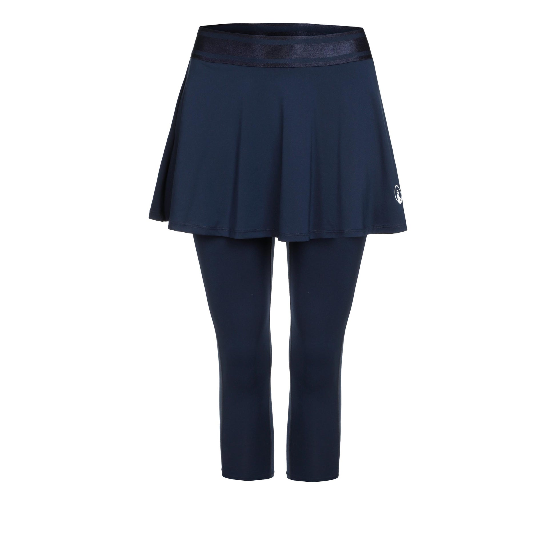 Quiet Please Play (without pockets) Falda con malla Mujeres - azul oscuro, blanco