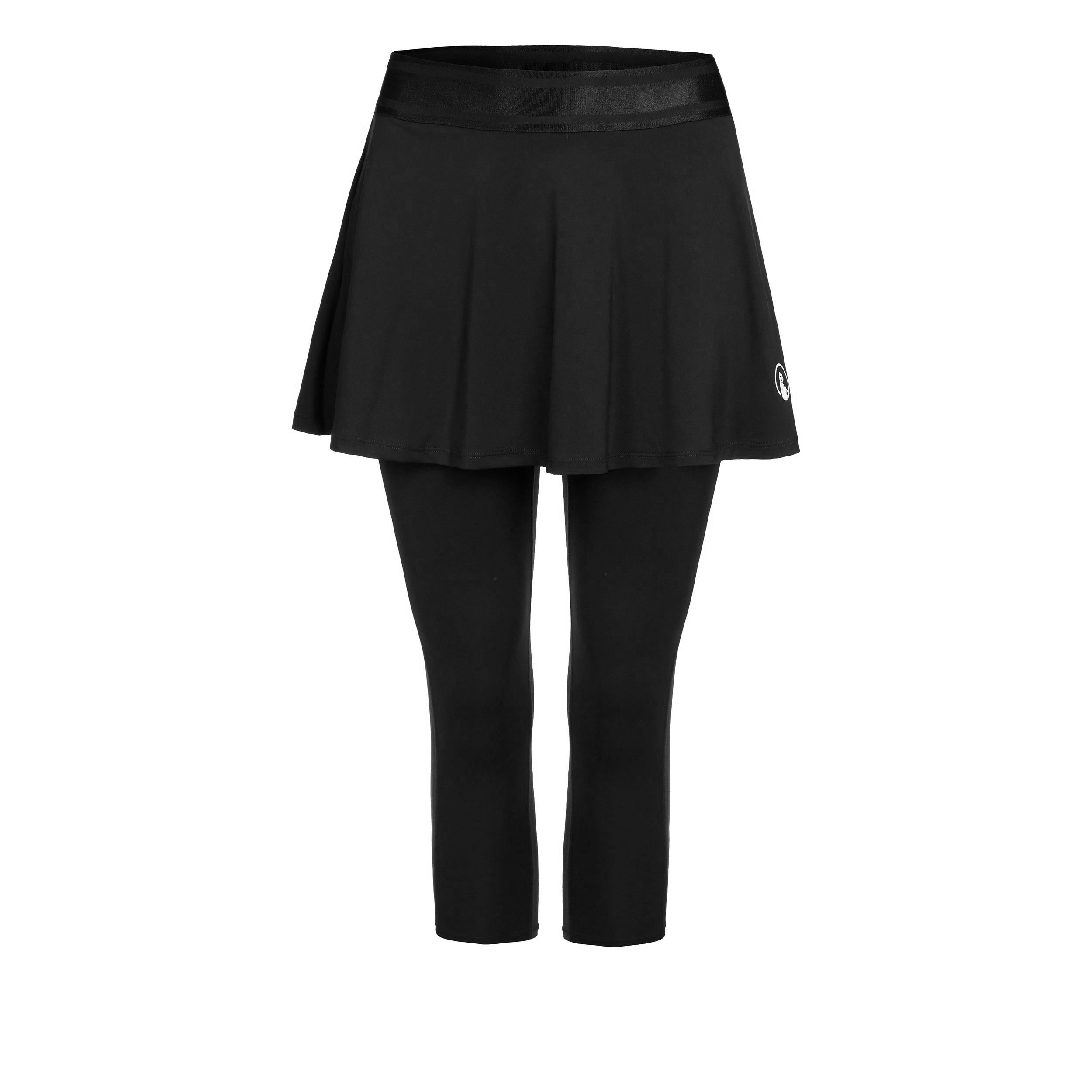 Quiet Please Play (without pockets) Falda con malla Mujeres - negro, blanco