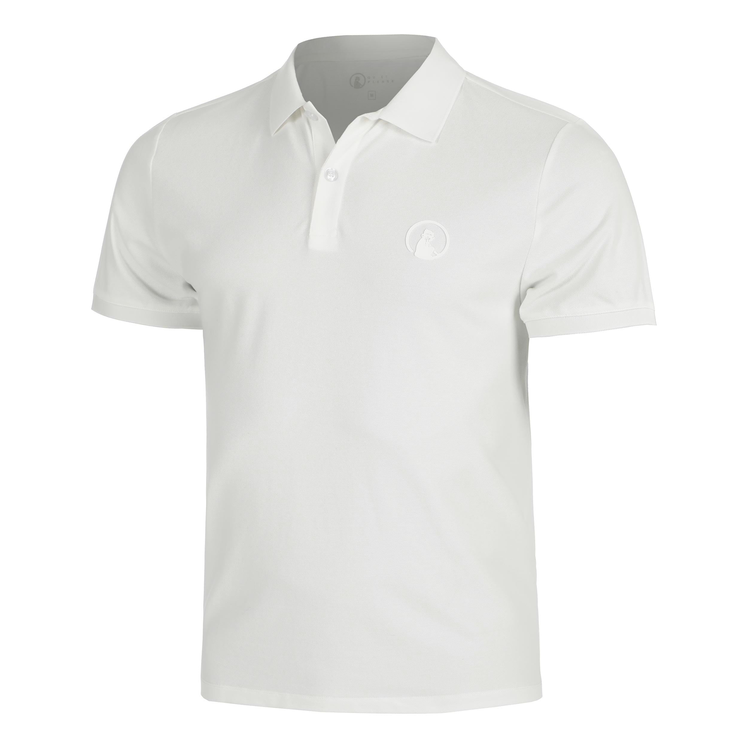 Quiet Please Tonal Core Polo Hombres-crema