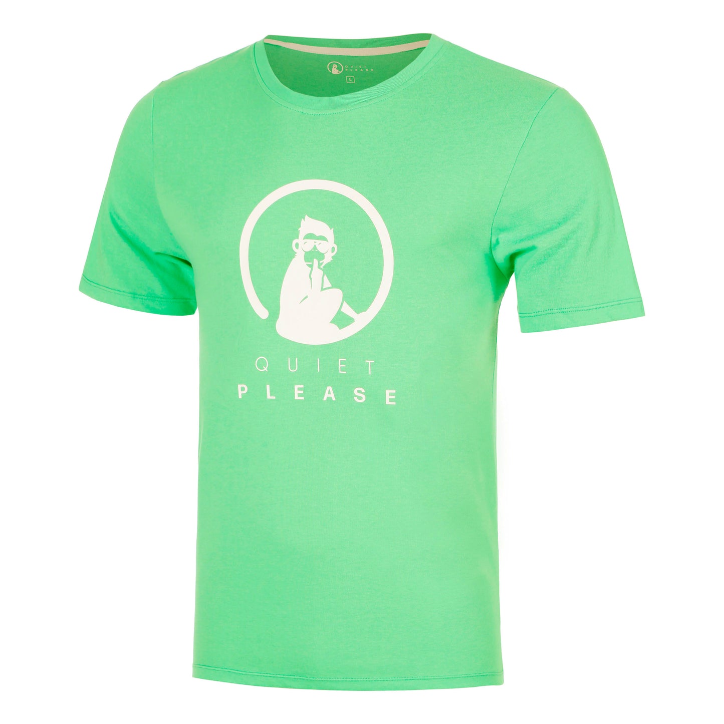 Quiet Please Joy Trainings Camiseta de manga corta Hombres - verde, blanco
