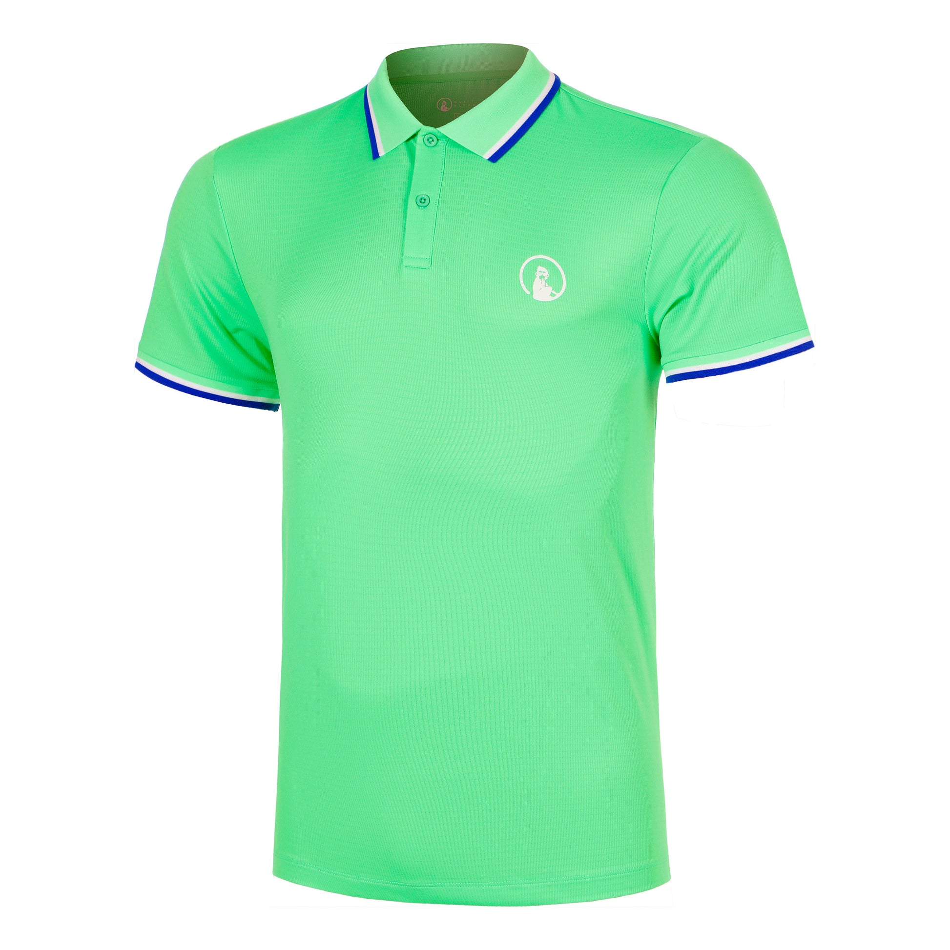 Quiet Please Joy Tournament Tipping Polo Hombres - verde, blanco
