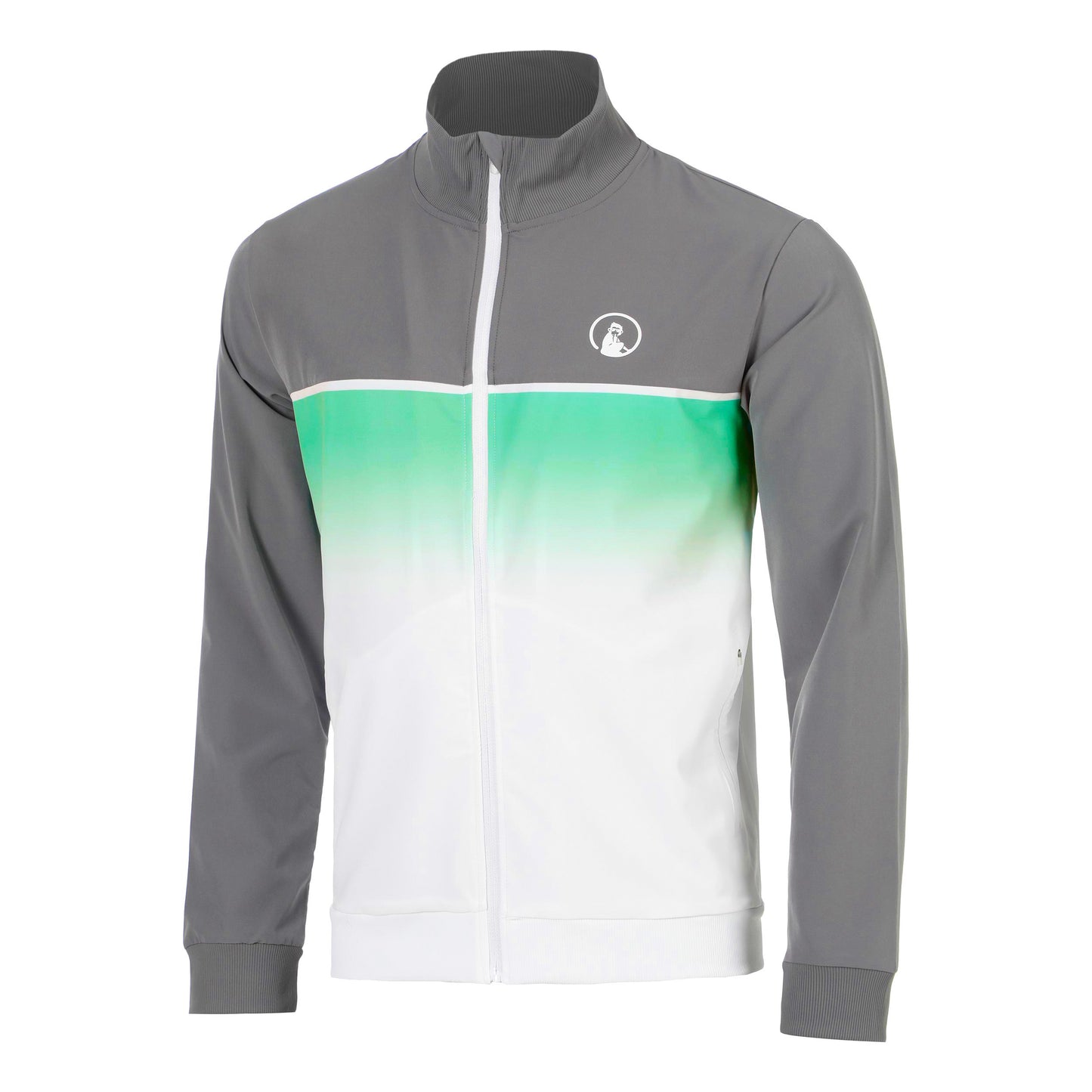 Quiet Please Faded Chaqueta de entrenamiento Hombres - gris, verde