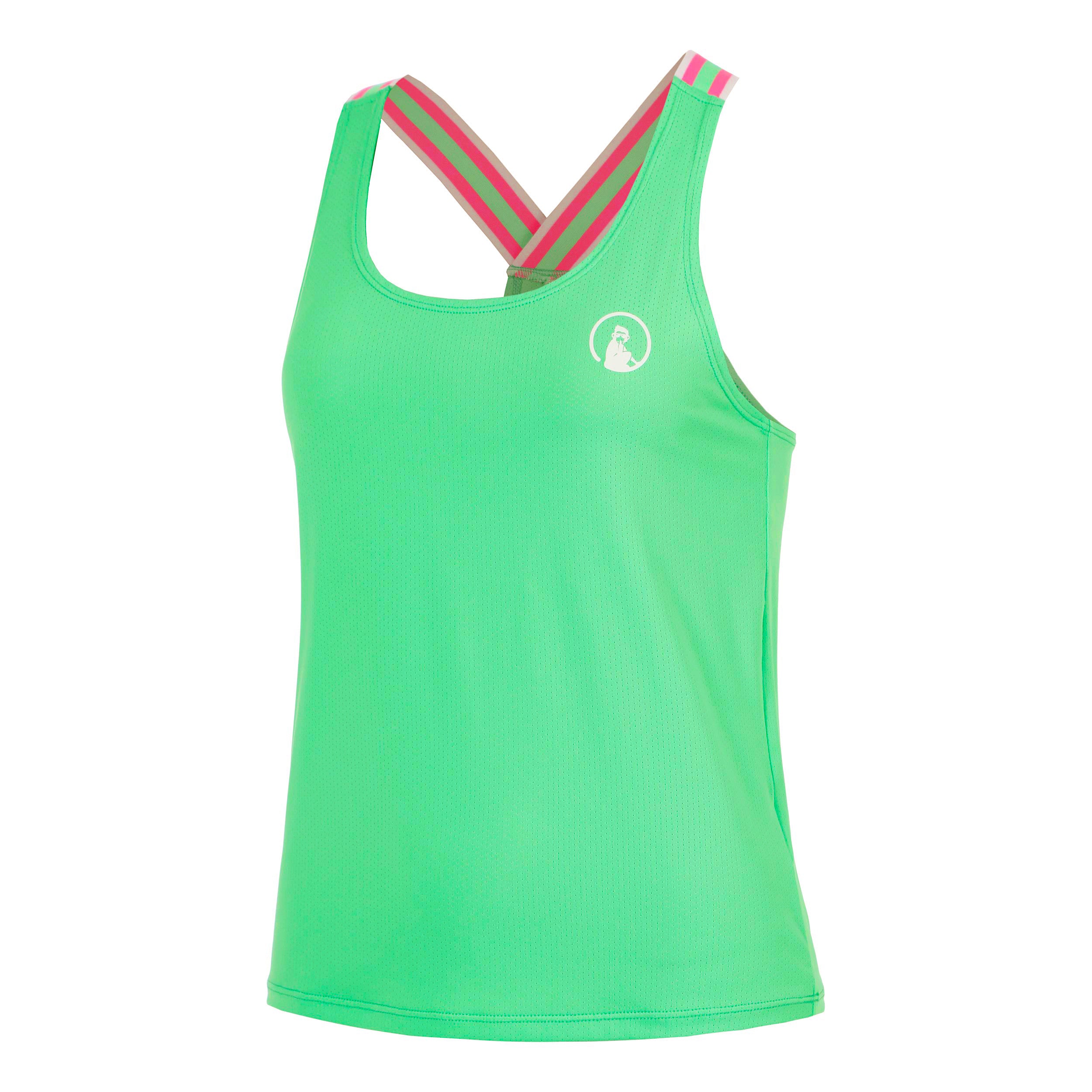 Quiet Please Joy Serve & Volley 2.0 Camiseta de tirantes Mujeres - verde, blanco