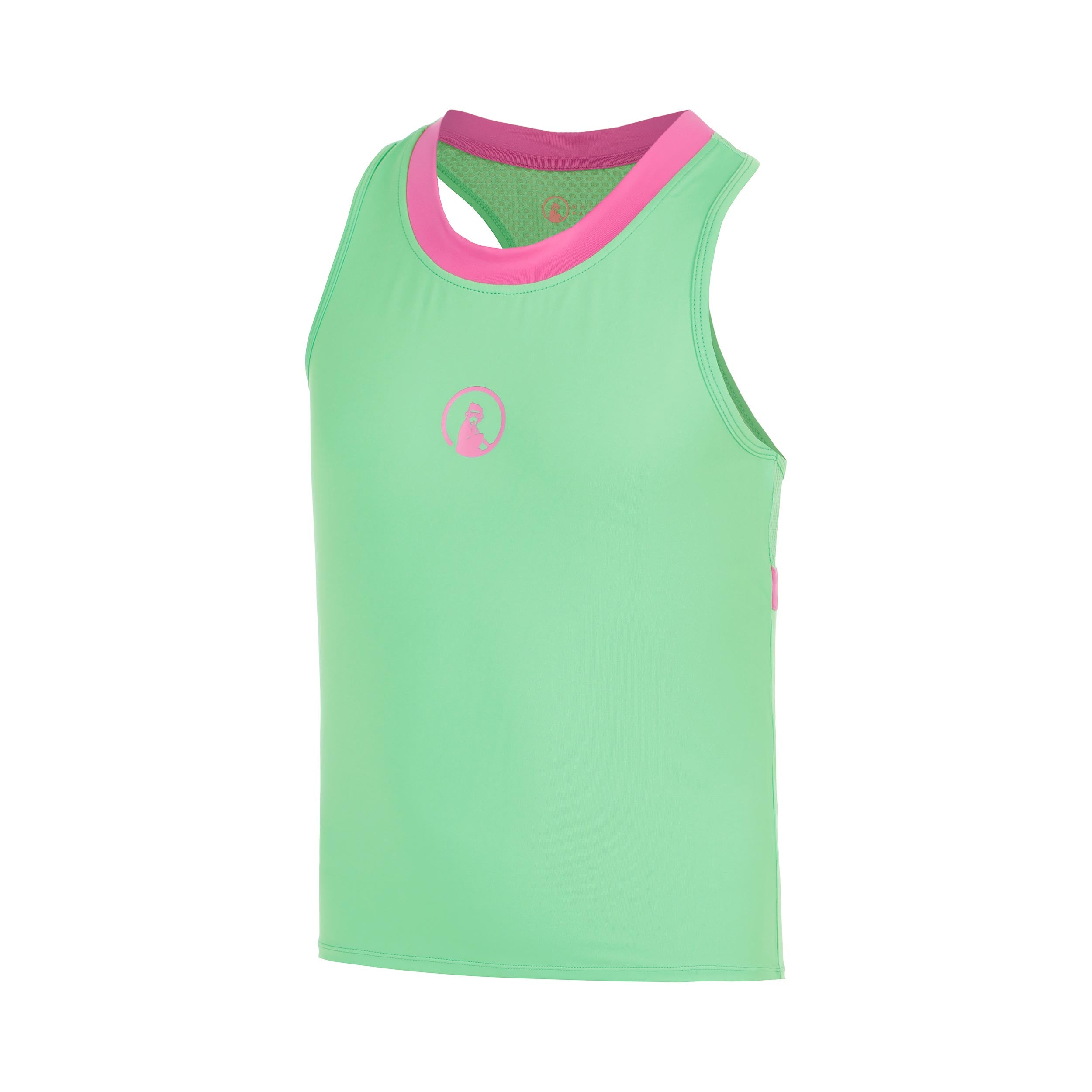 Quiet Please Joy Racerback 2.0 Camiseta de tirantes Chicas - verde, blanco