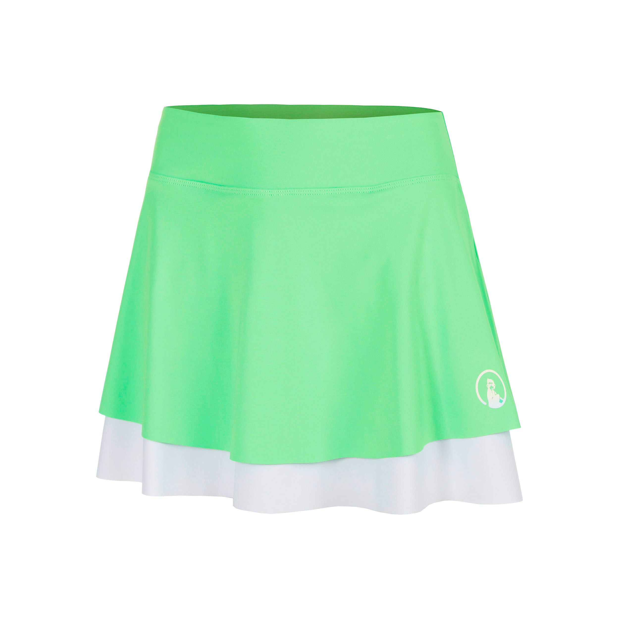 Quiet Please Joy Flounce 2.0 Falda Chicas - verde, blanco
