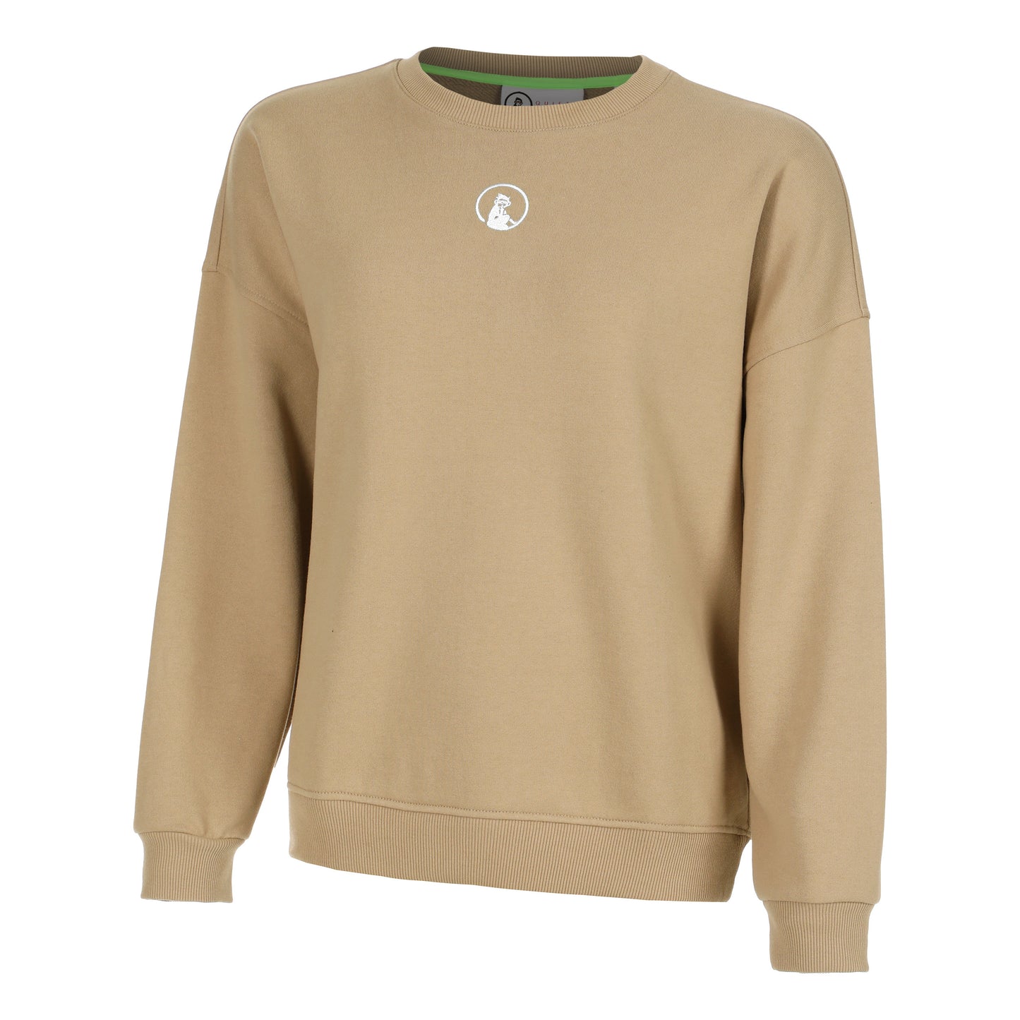 Quiet Please Wild Oversize Sudadera Mujeres-Beige