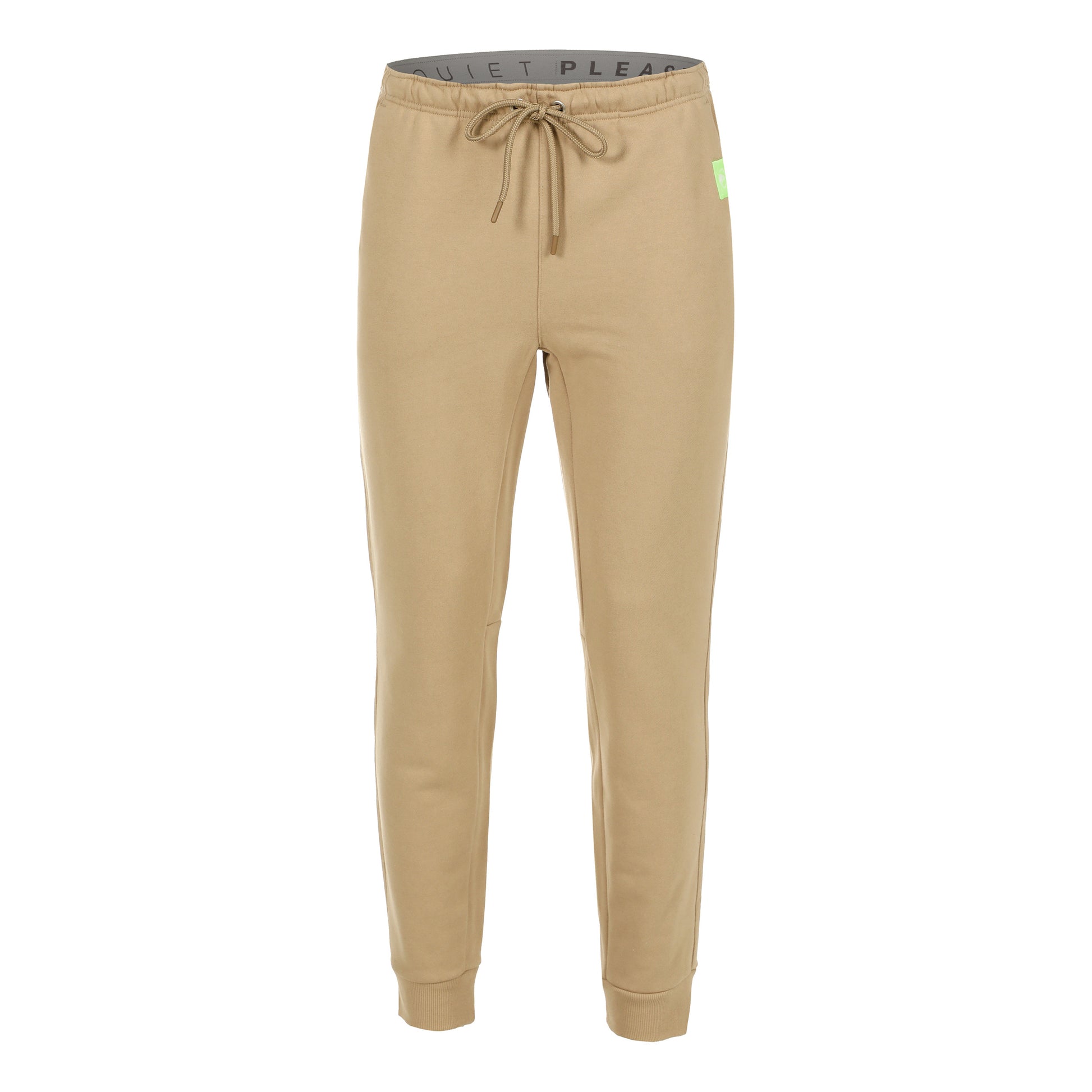 Quiet Please Wild Easy Pantalón De Entrenamiento Hombres-Beige,Verde Neón
