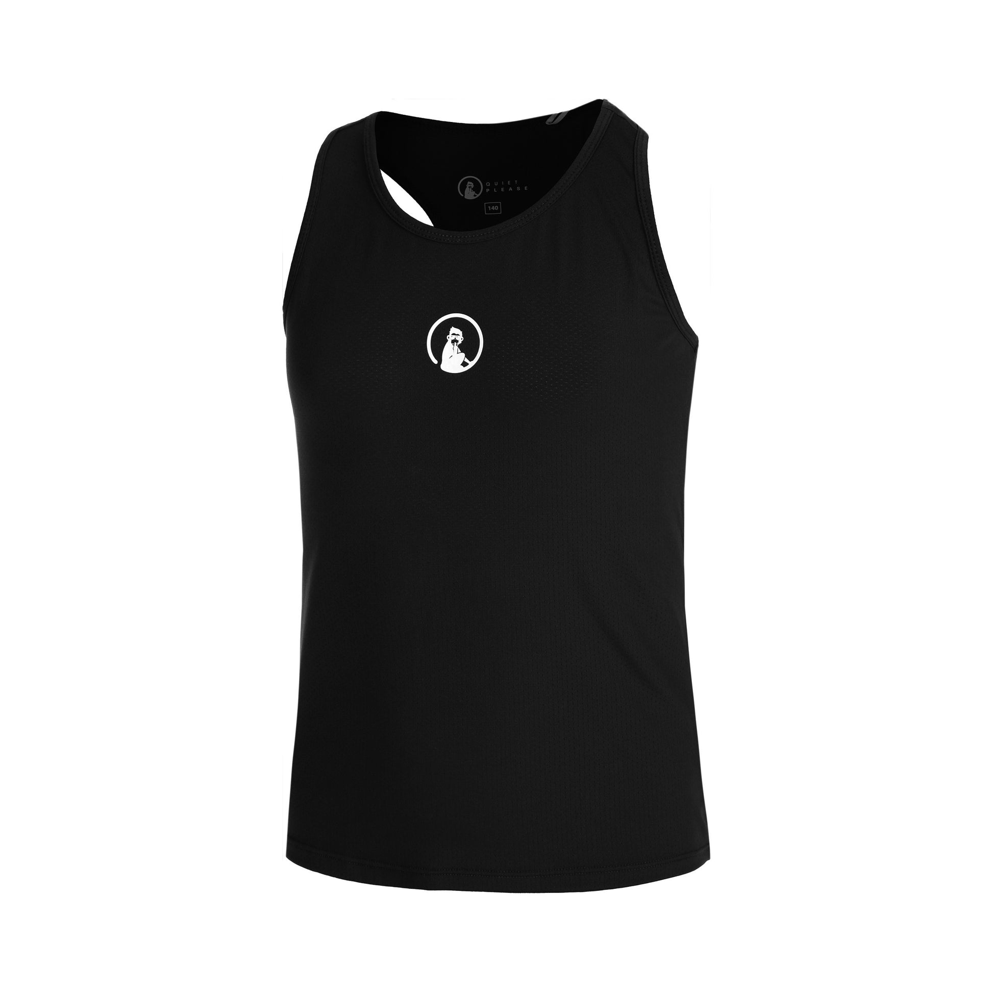 Quiet Please Racerback Camiseta De Tirantes Chicas-Negro,Blanco