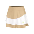 Wild Flounce Falda Mujeres-Beige,Blanco