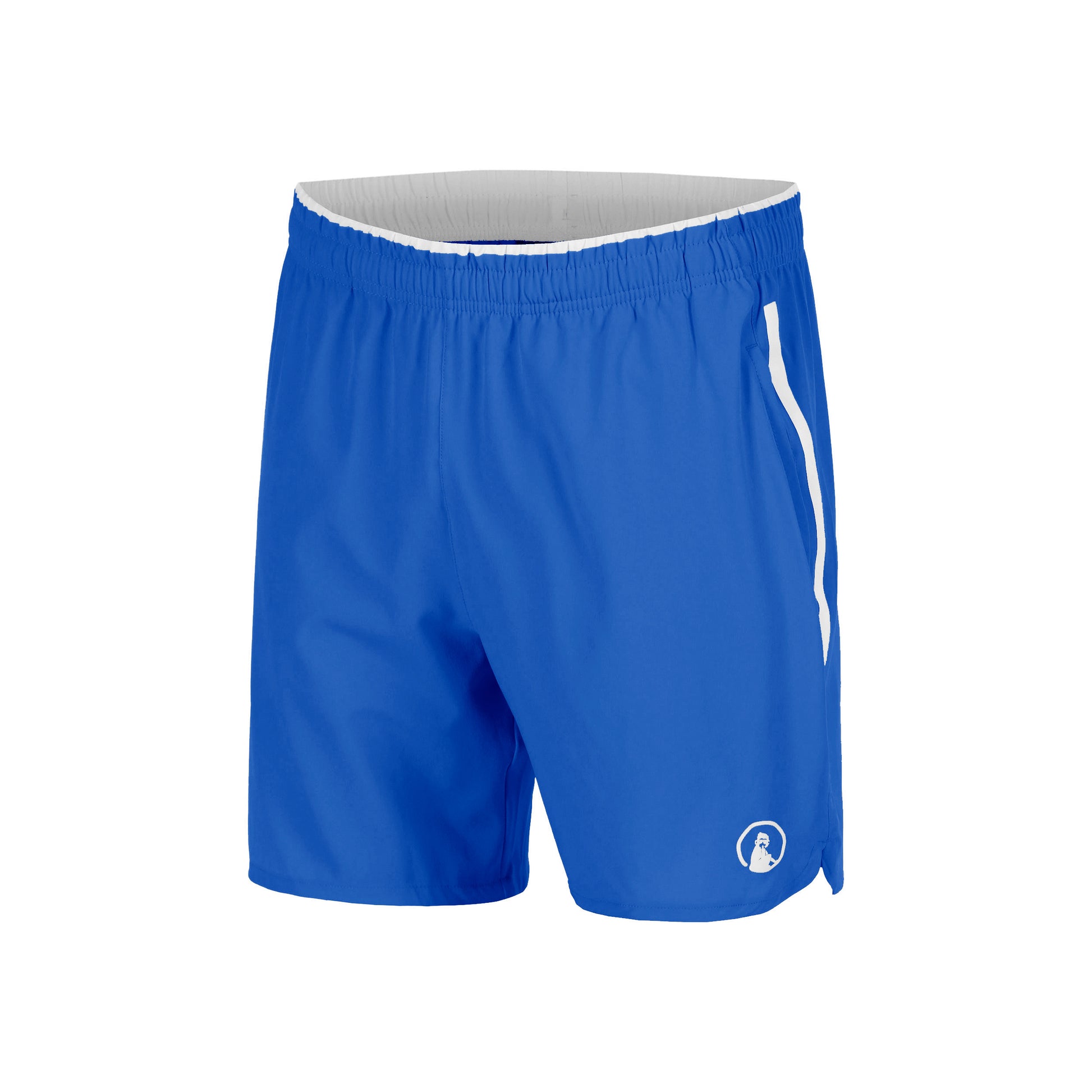 Quiet Please Drop 7in Shorts Hombres - azul, blanco
