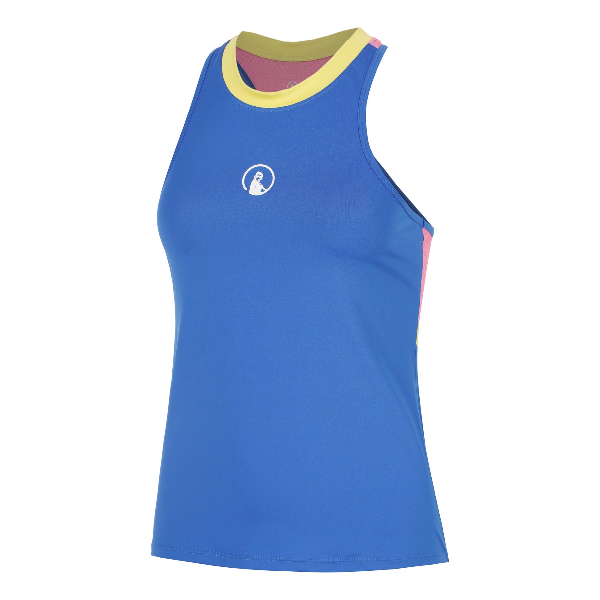 Quiet Please Racerback 2.0 Camiseta de tirantes Mujeres-azul, blanco