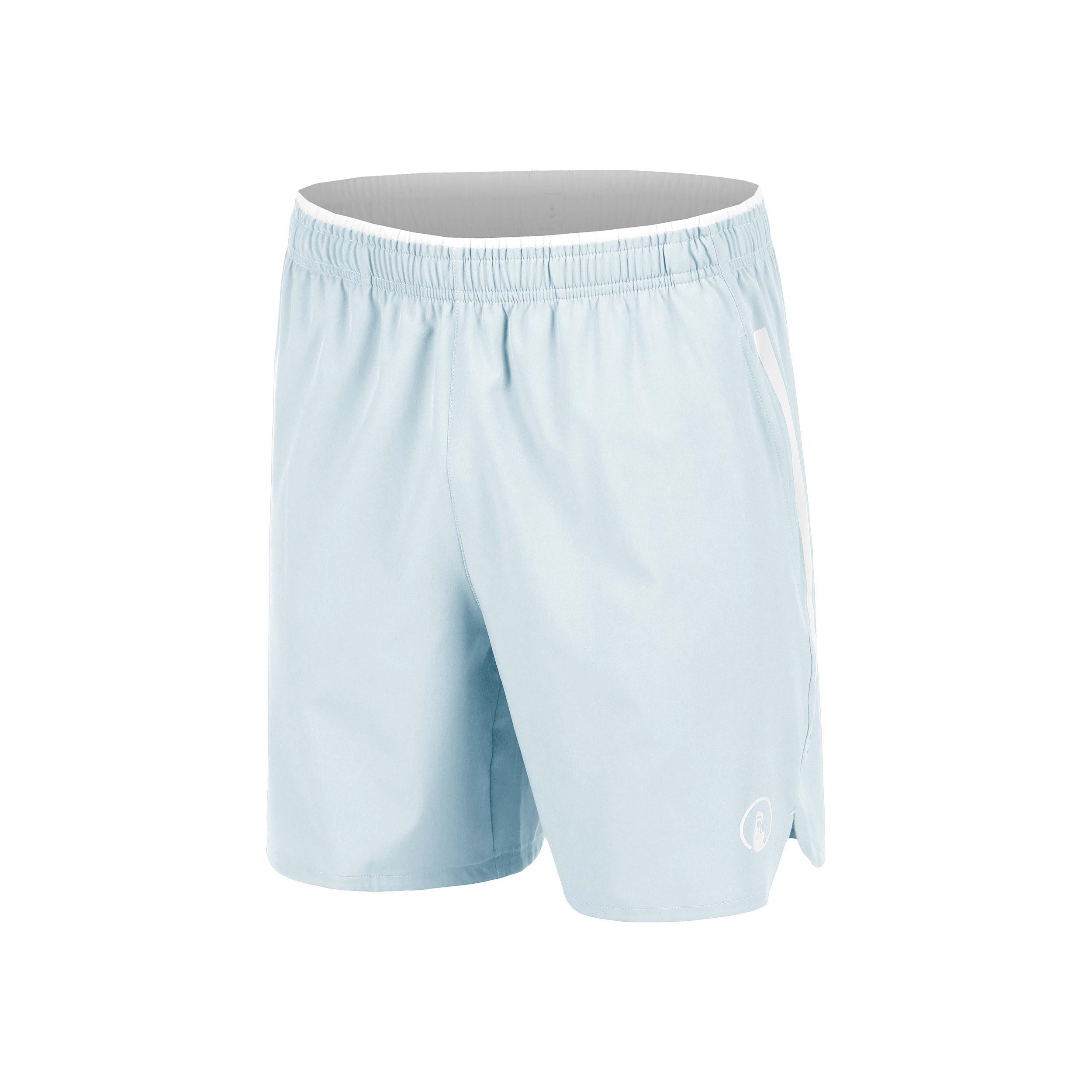 Quiet Please Memories Drop 7in Shorts Hombres - azul claro, blanco roto