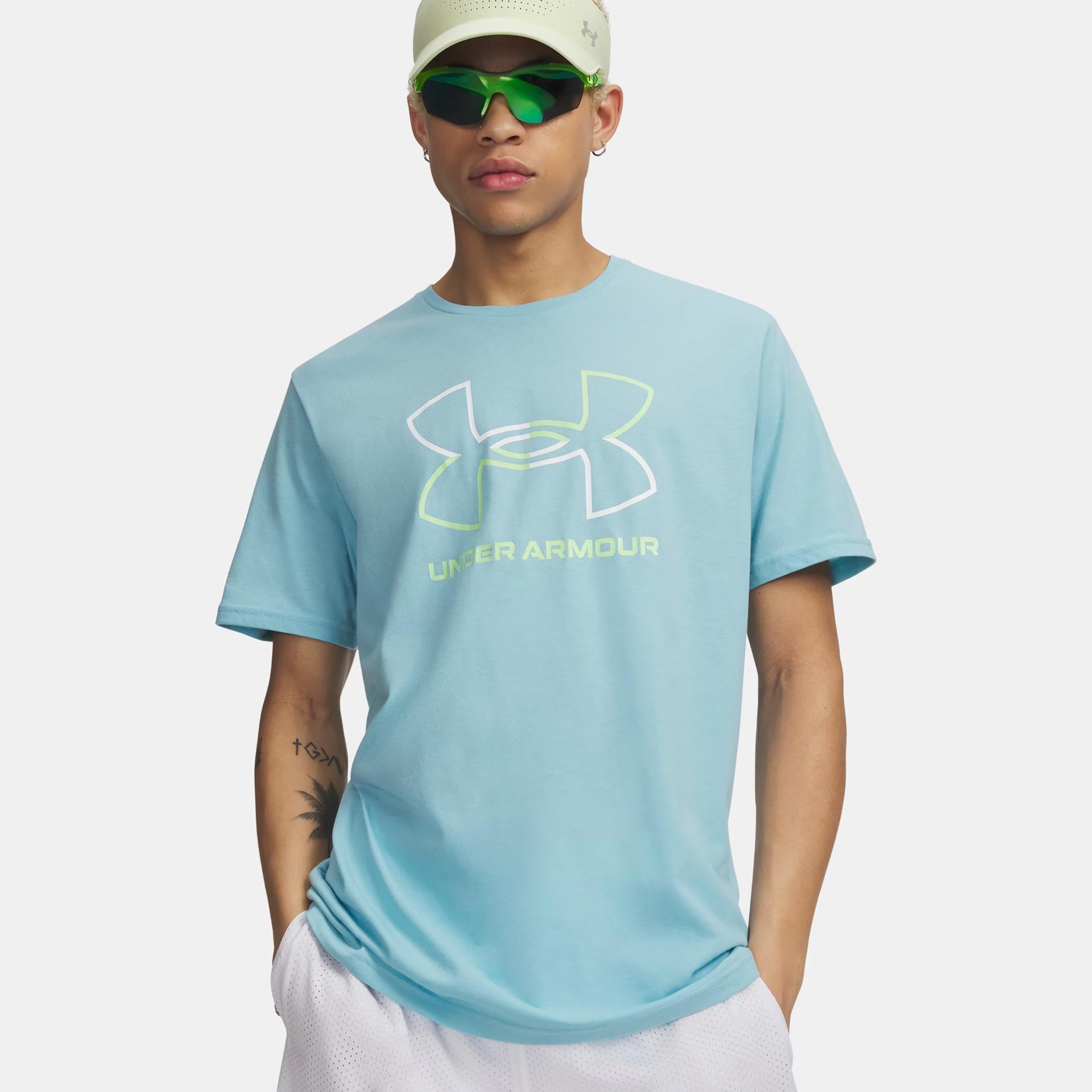 Under Armour Foundation Update Camiseta de manga corta Hombres-azul, blanco