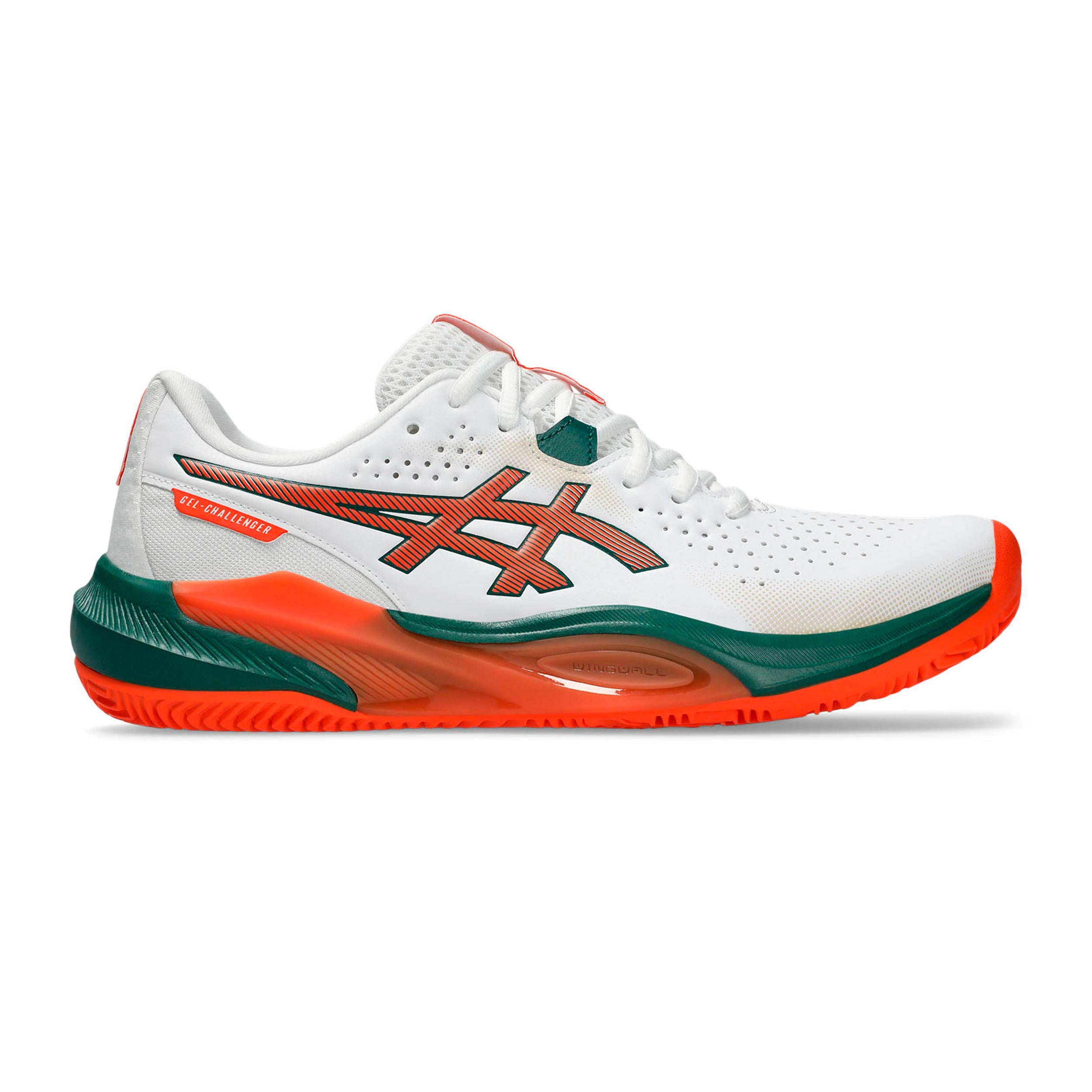 ASICS Gel-Challenger 15 Zapatilla de pádel Hombres - blanco, verde oscuro