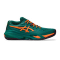 Gel-Resolution X Zapatilla de pádel Hombres - verde oscuro, naranja neón