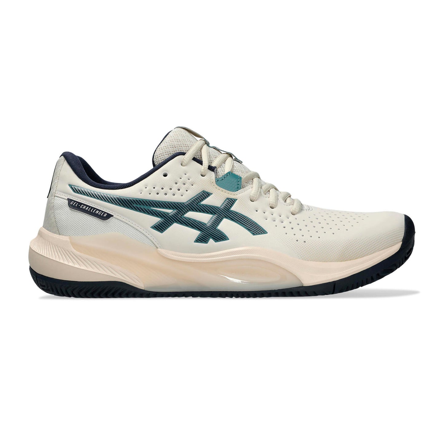 ASICS Gel-Challenger 15 Zapatilla tierra batida Hombres - beige, azul oscuro