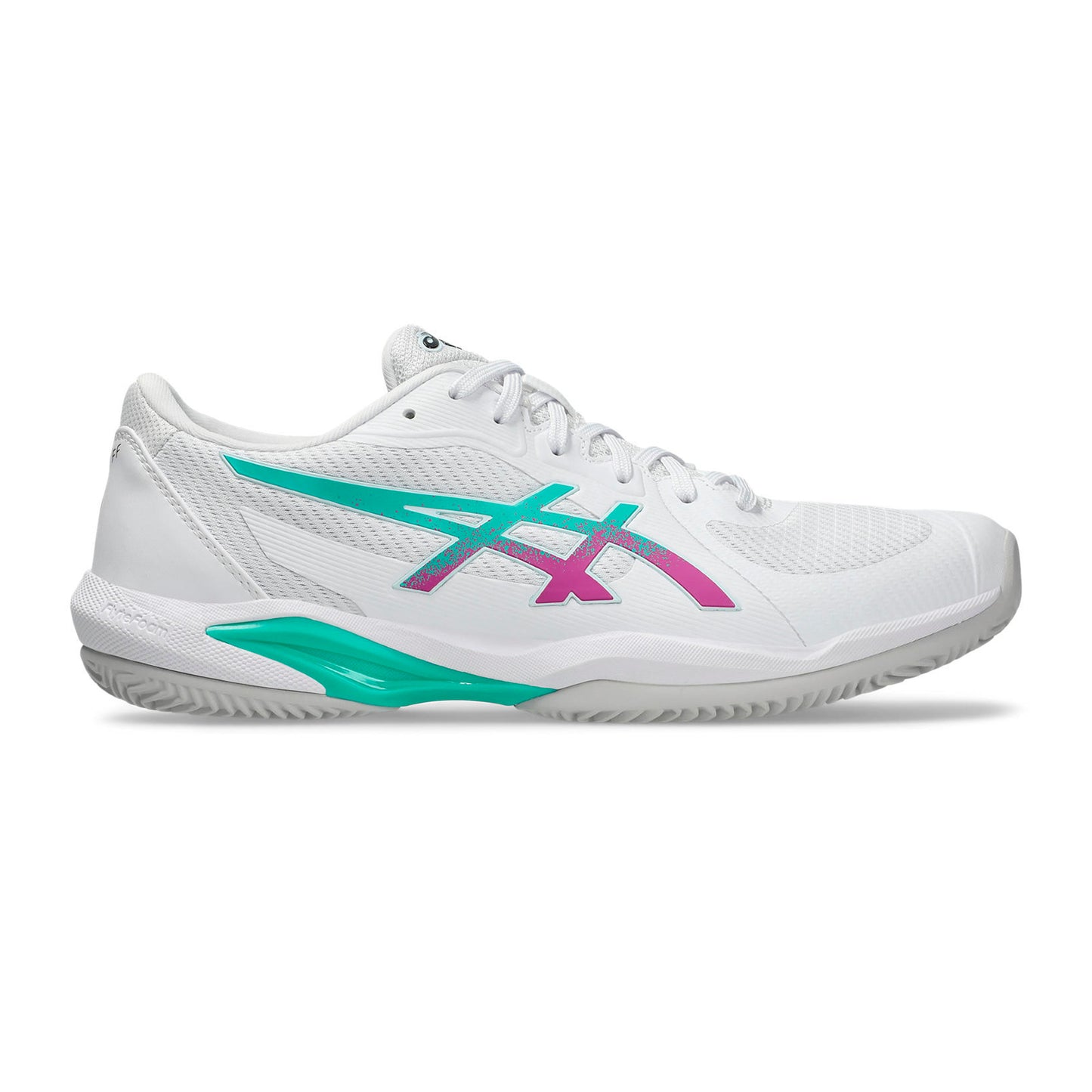 ASICS Solution Swift FF 2 Zapatilla tierra batida Hombres - blanco, rosa
