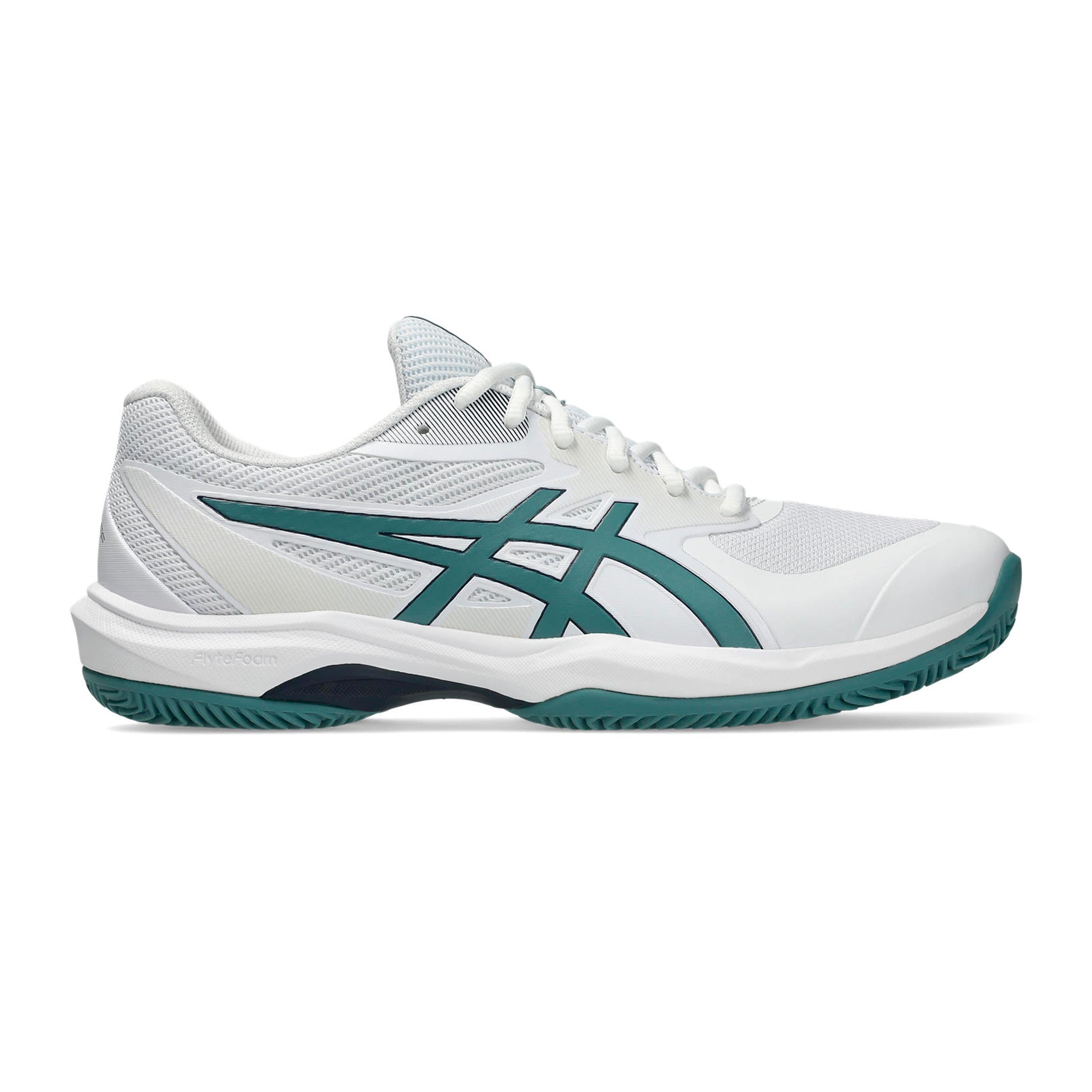 ASICS Game FF/OC Zapatilla tierra batida Hombres - blanco, salvia