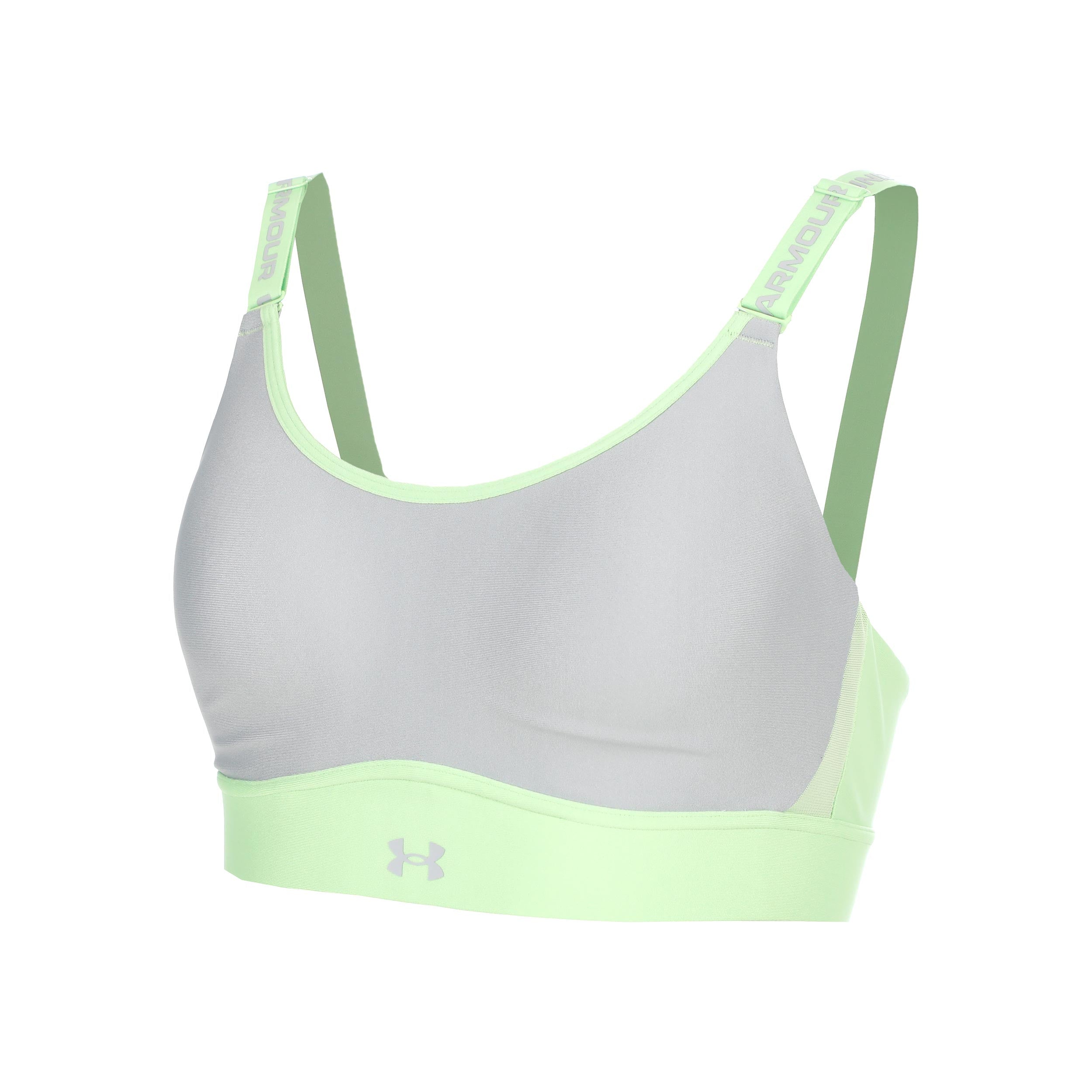Under Armour Infinity Mid 2.0 Sujetador deportivo Mujeres-verde, gris