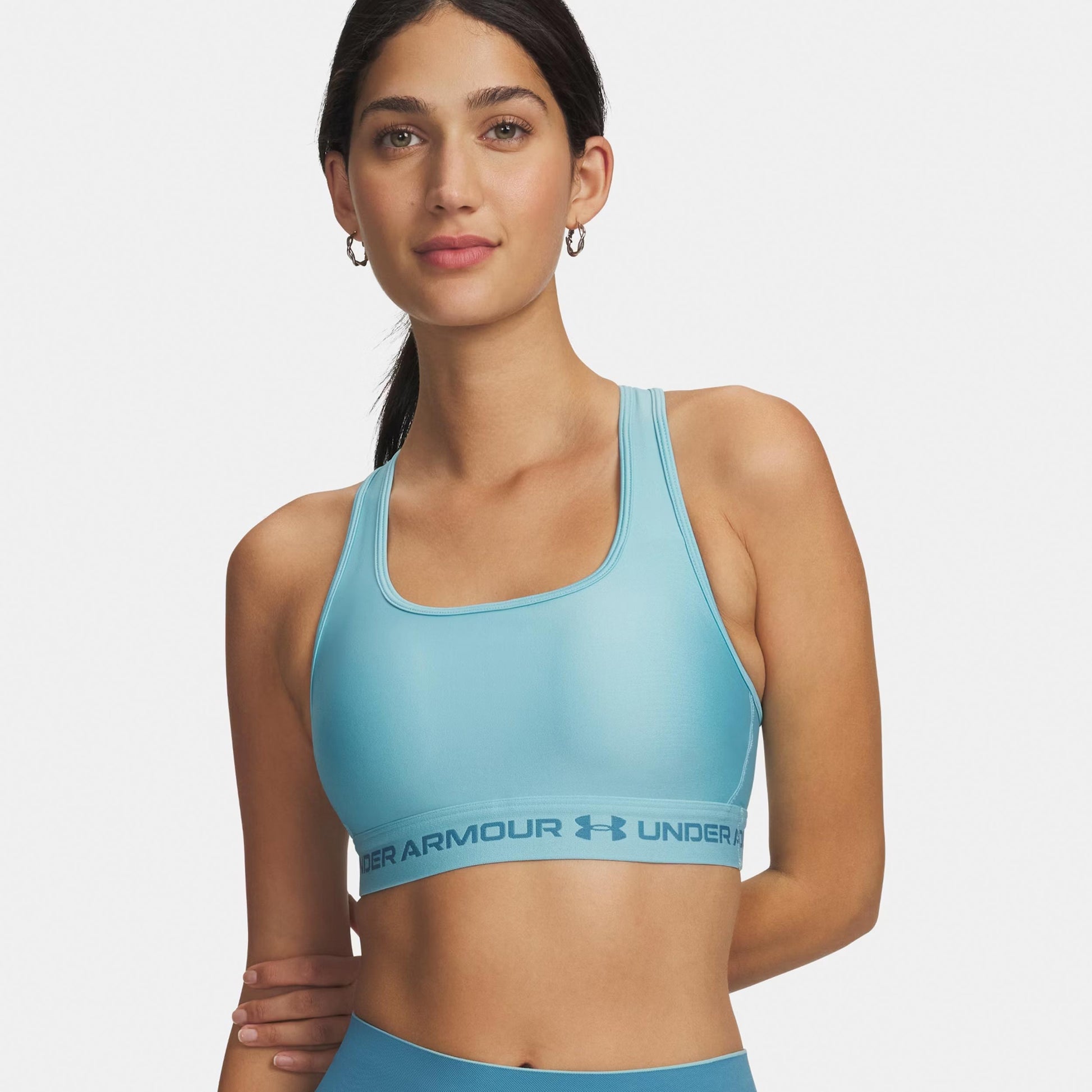 Under Armour Crossback Mid Sujetador deportivo Mujeres-azul, azul