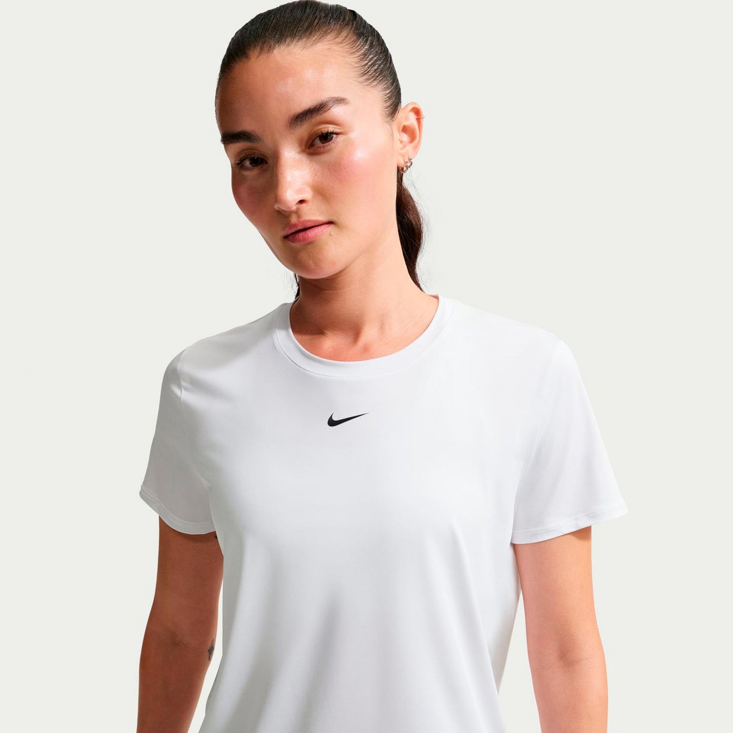 Nike One Dri-Fit Camiseta de manga corta Mujeres - blanco, negro