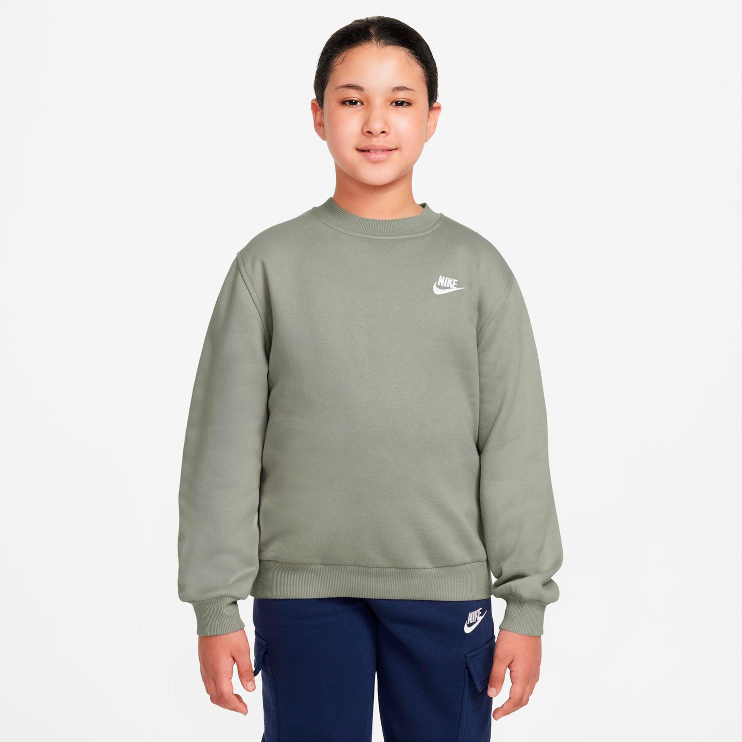 Nike Club Fleece Sudadera Niños - verde gris
