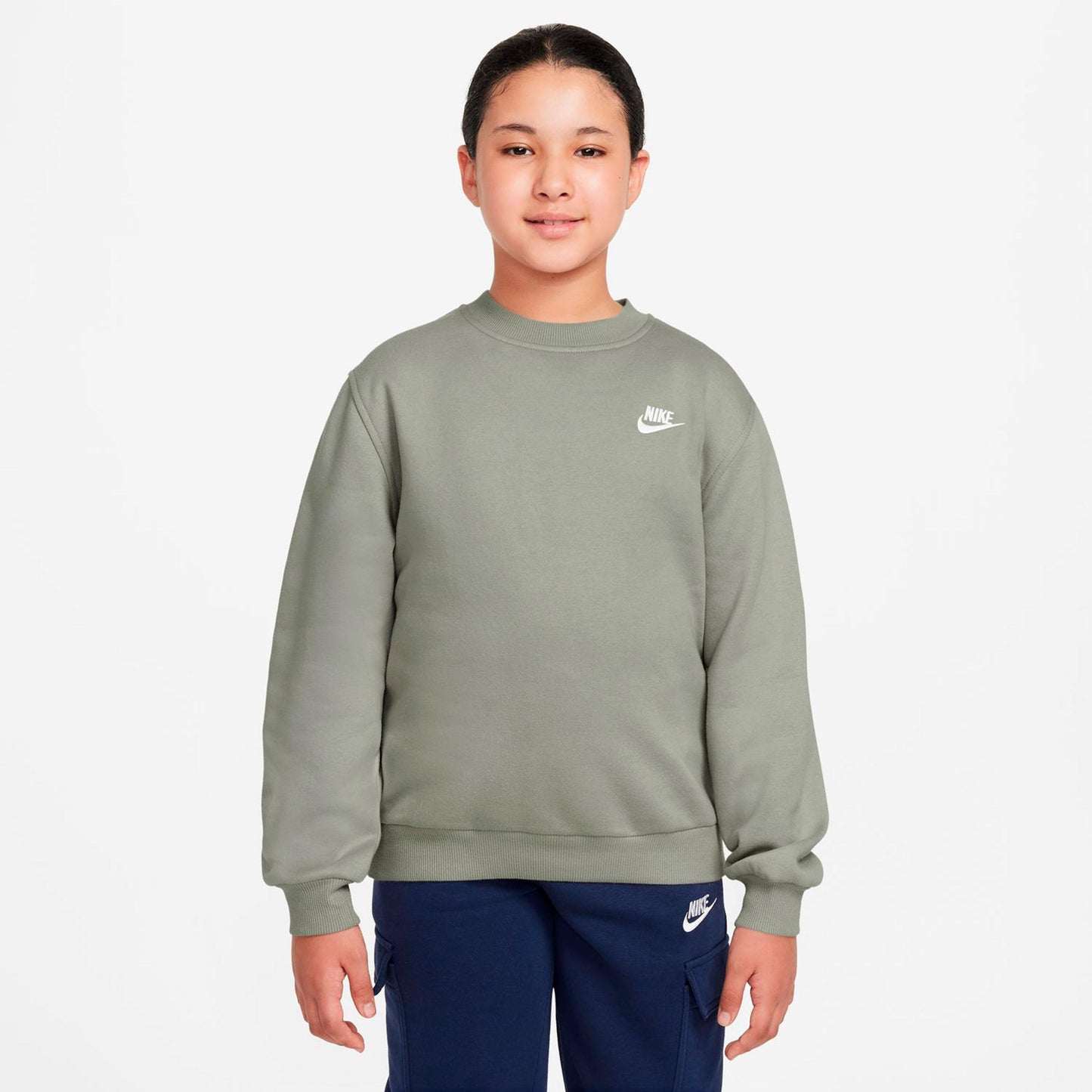 Nike Club Fleece Sudadera Niños - verde gris
