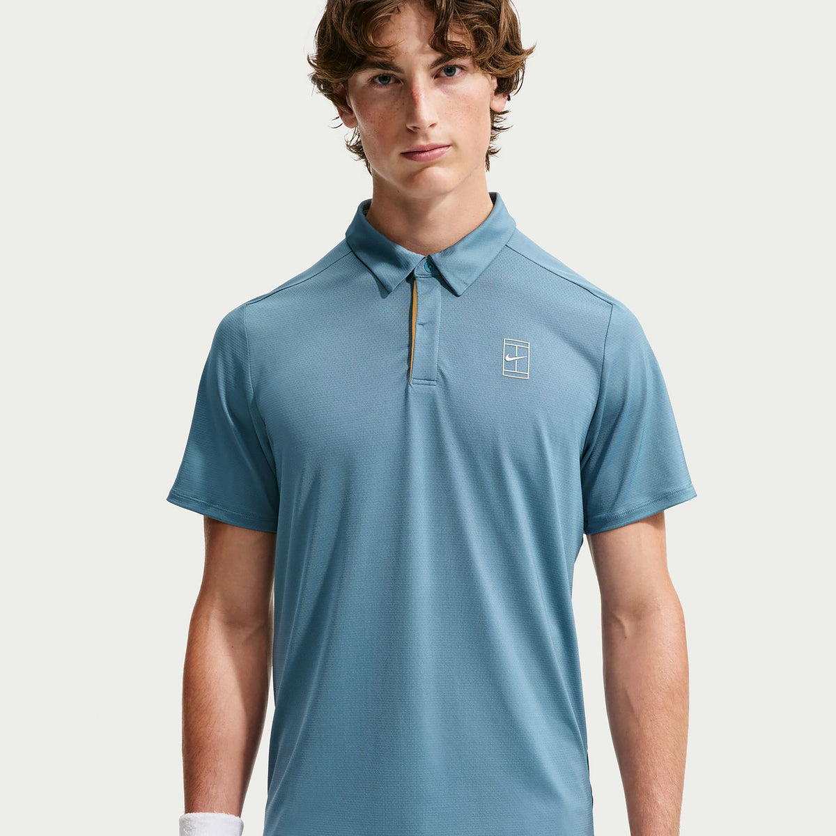 Nike Court Dri-FIT Advantage Polo Hombres - color petróleo