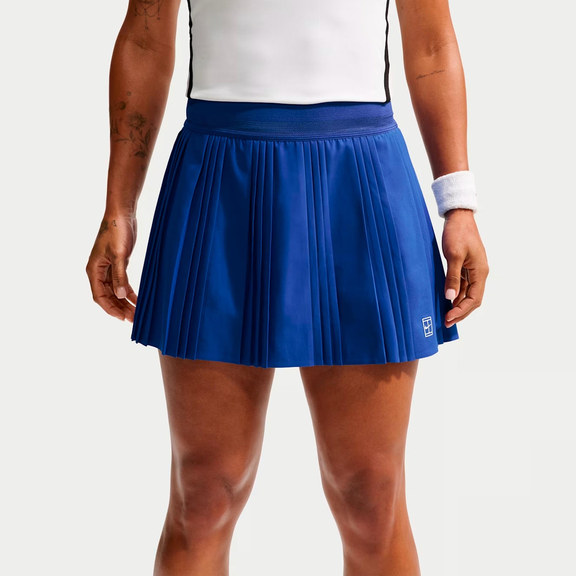 Nike Court Dri-FIT Advantage Ace Falda Mujeres - azul, blanco