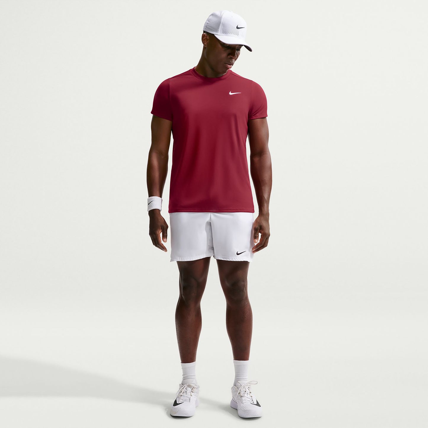 Nike Court Victory Dry Camiseta de manga corta Hombres - rojo vino