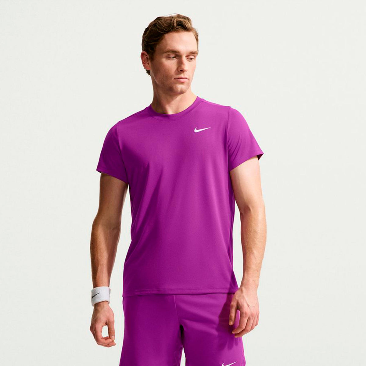 Nike Court Victory Dry Camiseta de manga corta Hombres - lila