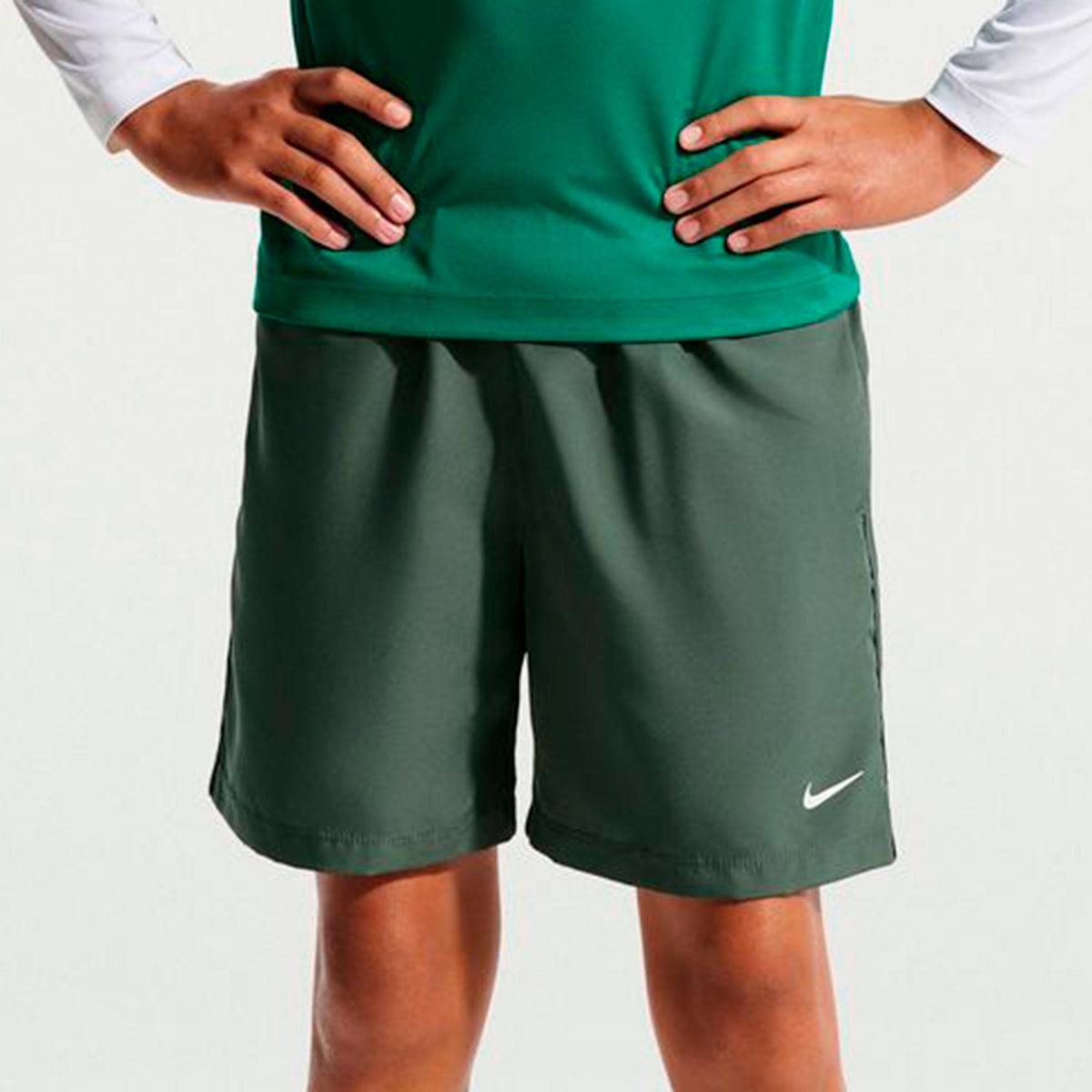 Nike Big Shorts Chicos - gris oscuro