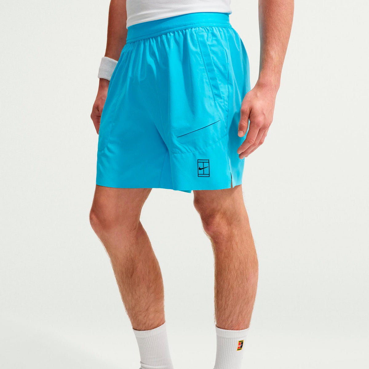 Nike Court Dri-FIT Advantage 6in Shorts Hombres - azul claro