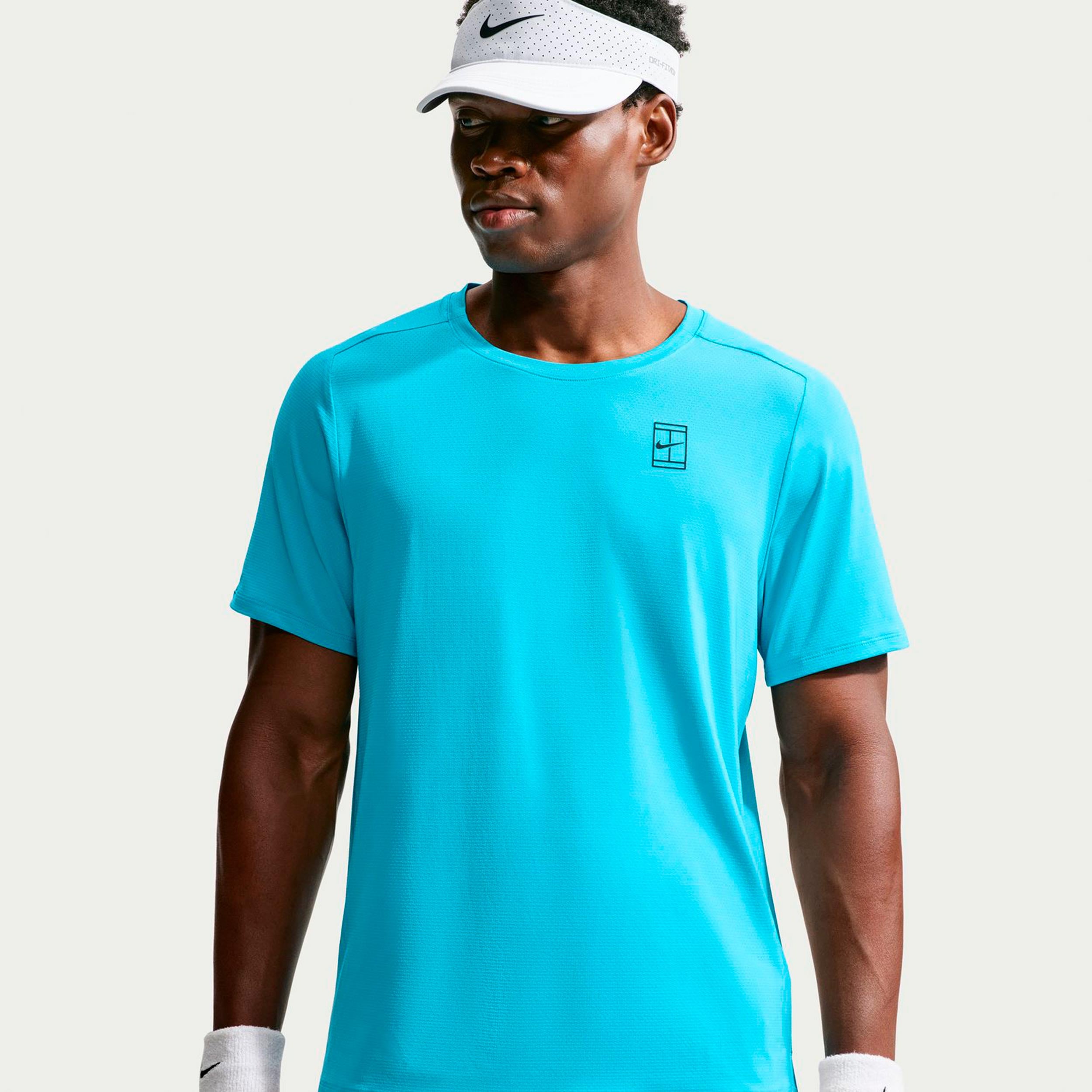 Nike Court Dri-FIT Advantage Camiseta de manga corta Hombres - turquesa