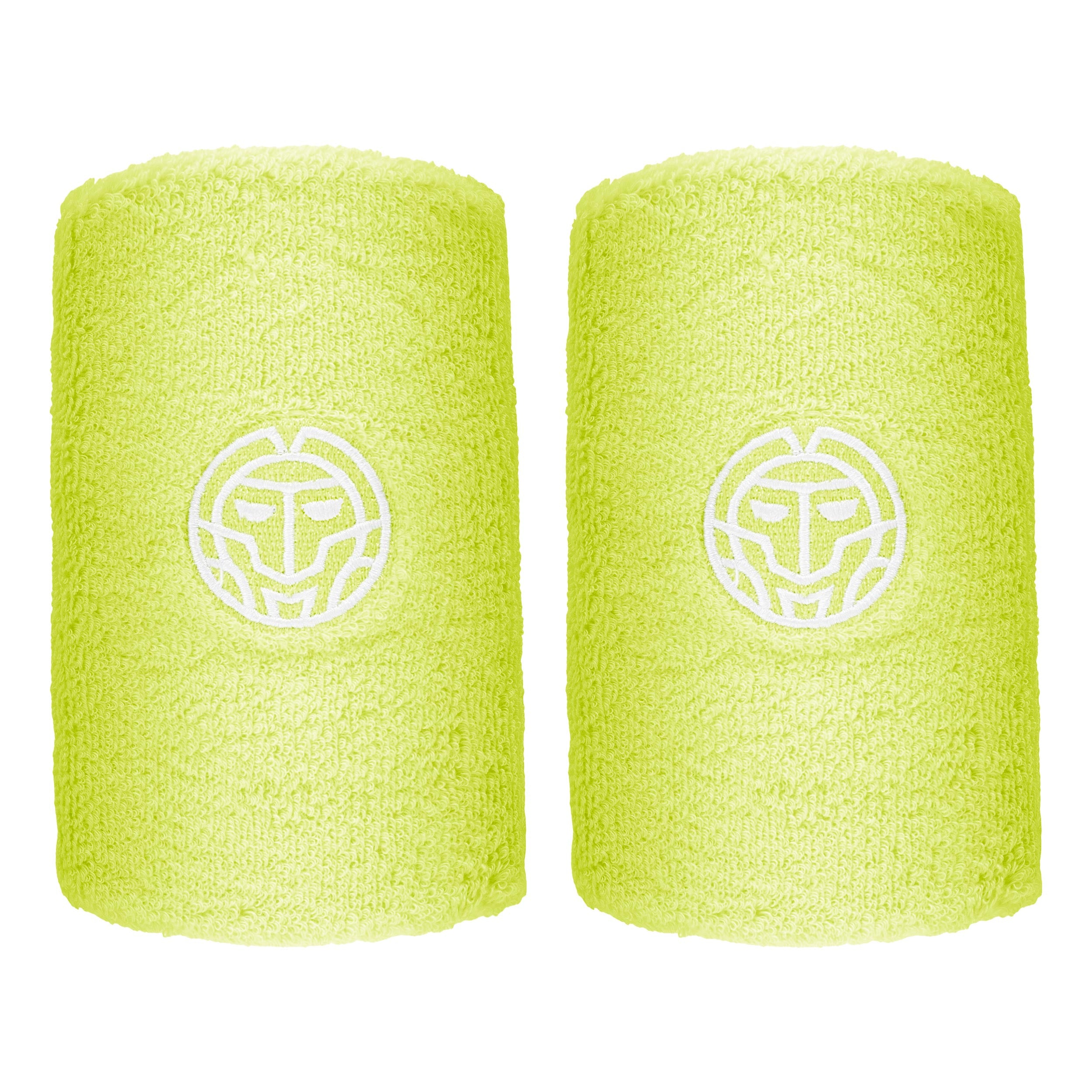BIDI BADU Night Flash Cinta para sudor Pack de 2 Unisex - amarillo neón, blanco