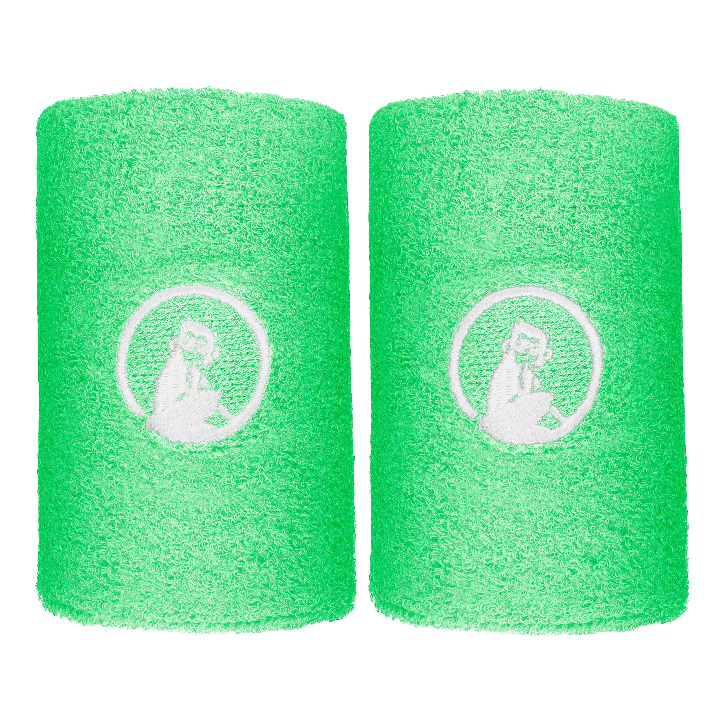 Quiet Please Cinta para sudor Pack de 2 largo - verde, blanco