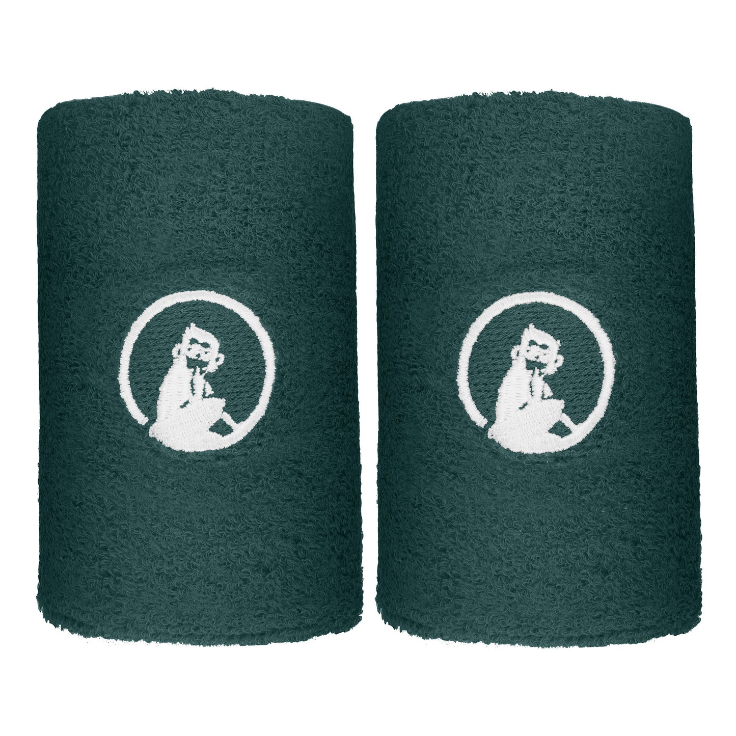 Quiet Please Cinta para sudor Pack de 2 largo - verde
