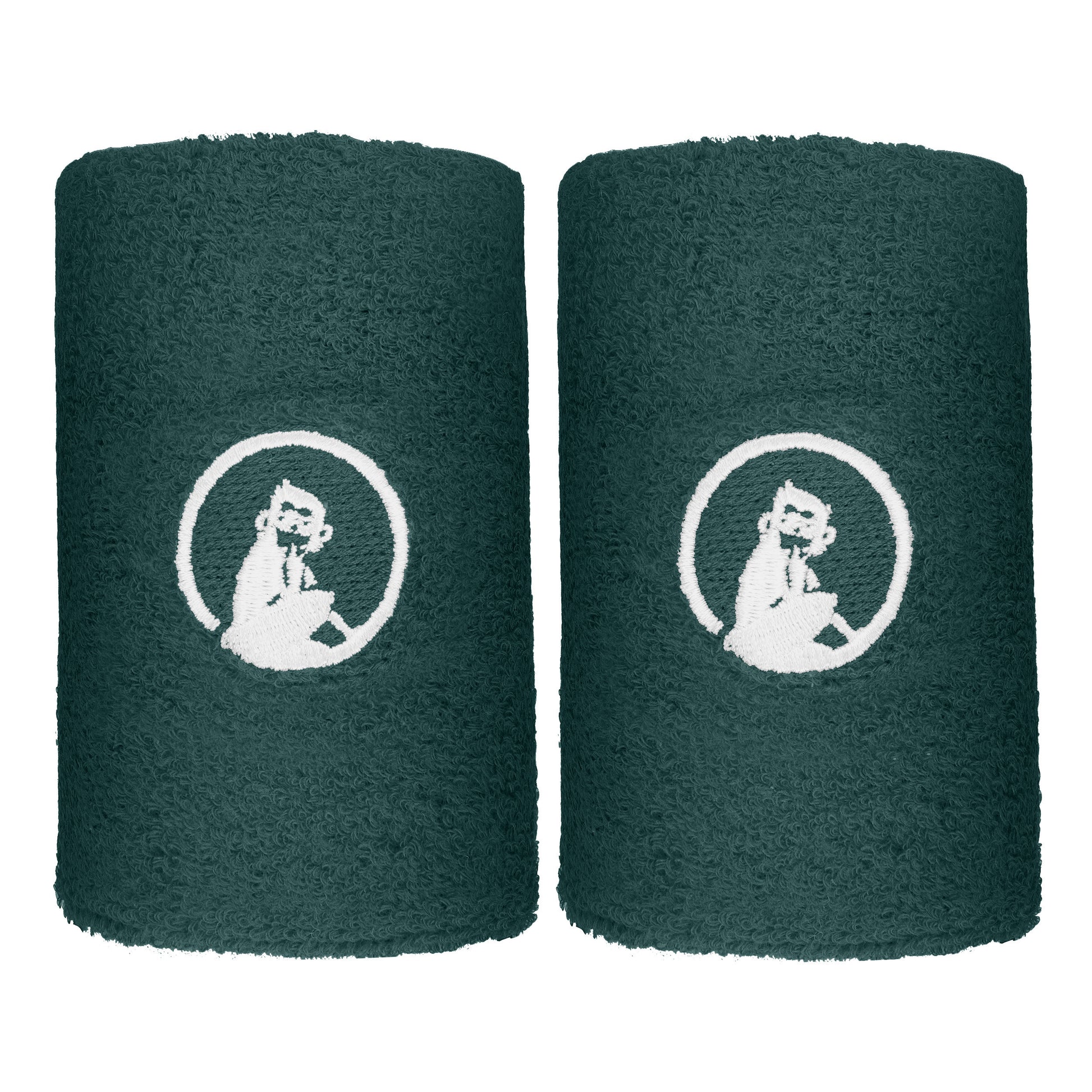 Quiet Please Cinta para sudor Pack de 2 largo - verde