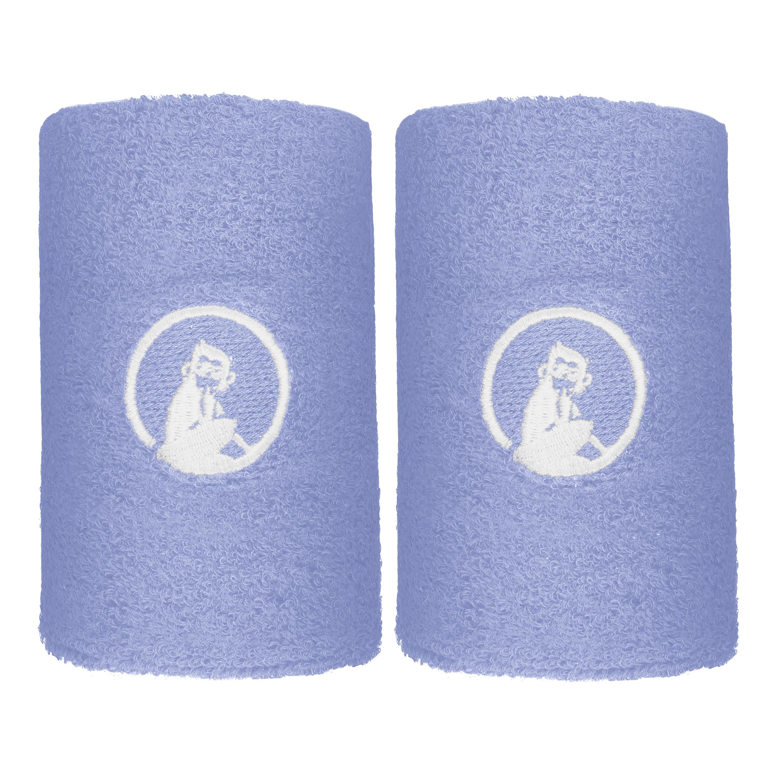 Quiet Please Glow Cinta para sudor Pack de 2 largo - azul cobalto
