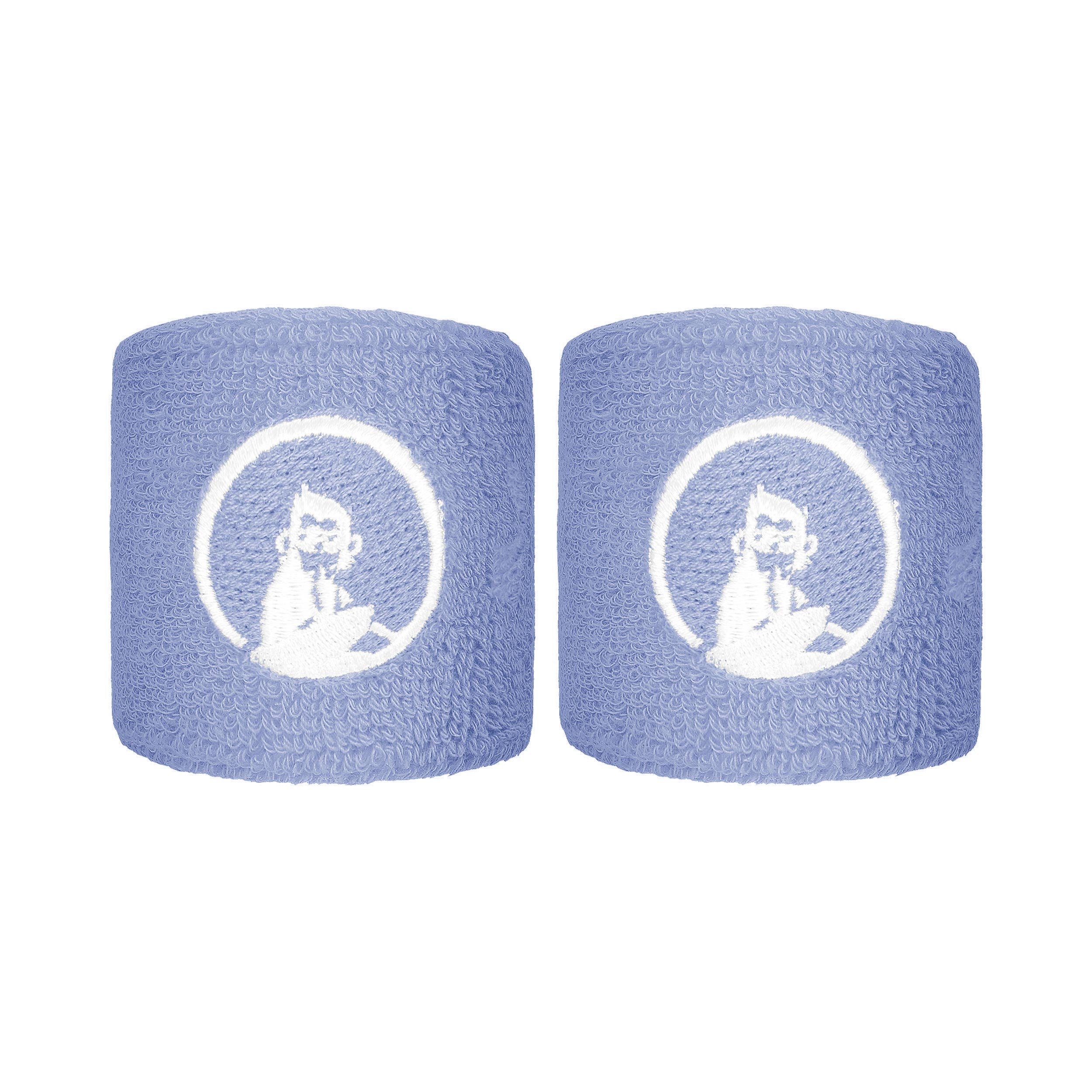 Quiet Please Glow Cinta para sudor Pack de 2 corto - azul cobalto