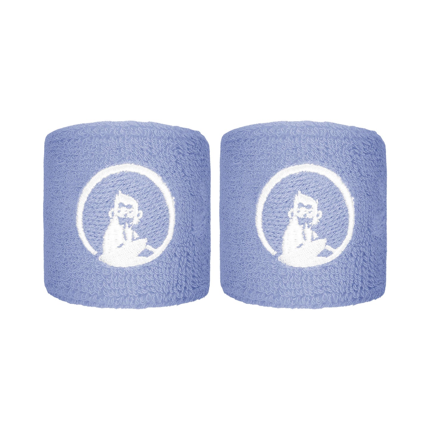 Quiet Please Glow Cinta para sudor Pack de 2 corto - azul cobalto