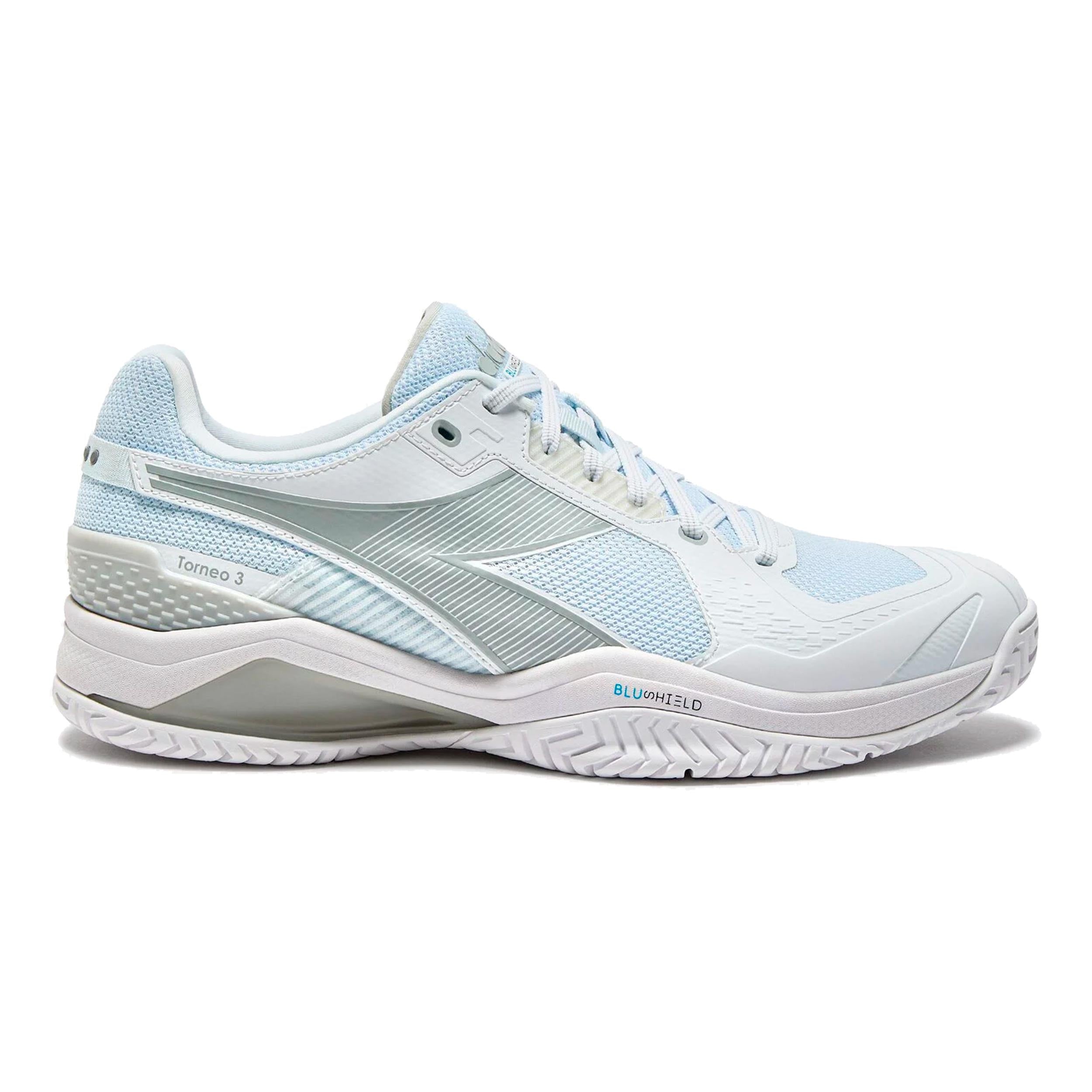 Diadora Blushield Torneo 3 Zapatilla todas las superficies Hombres-blanco, plateado