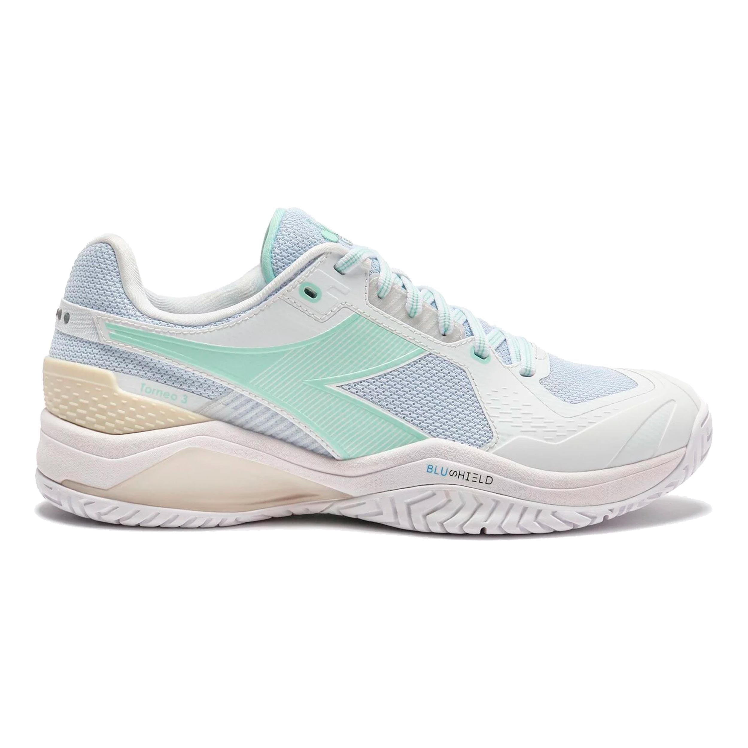 Diadora Blushield Torneo 3 Zapatilla todas las superficies Mujeres-blanco, verde
