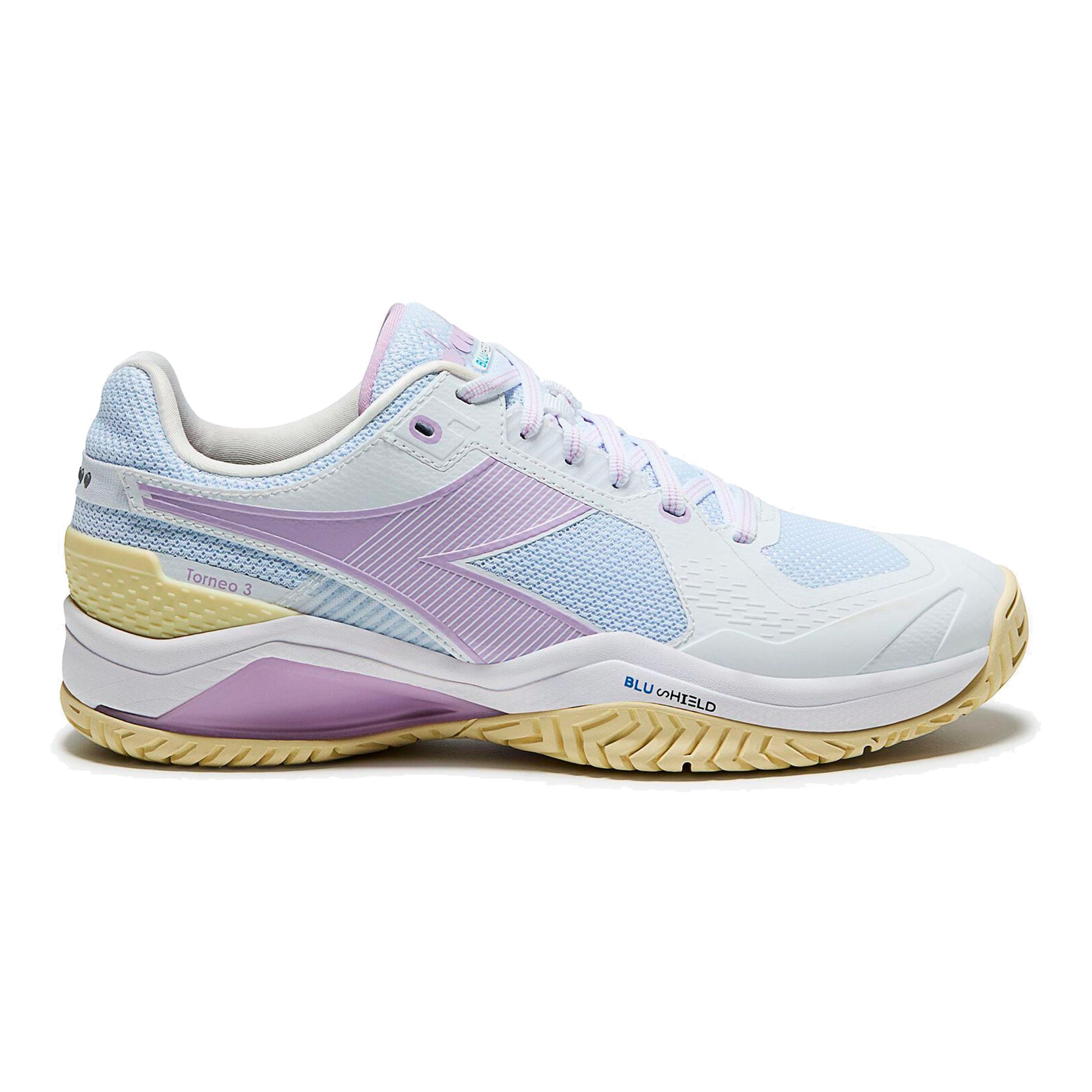 Diadora Blushield Torneo 3 Zapatilla todas las superficies Mujeres - blanco, morado