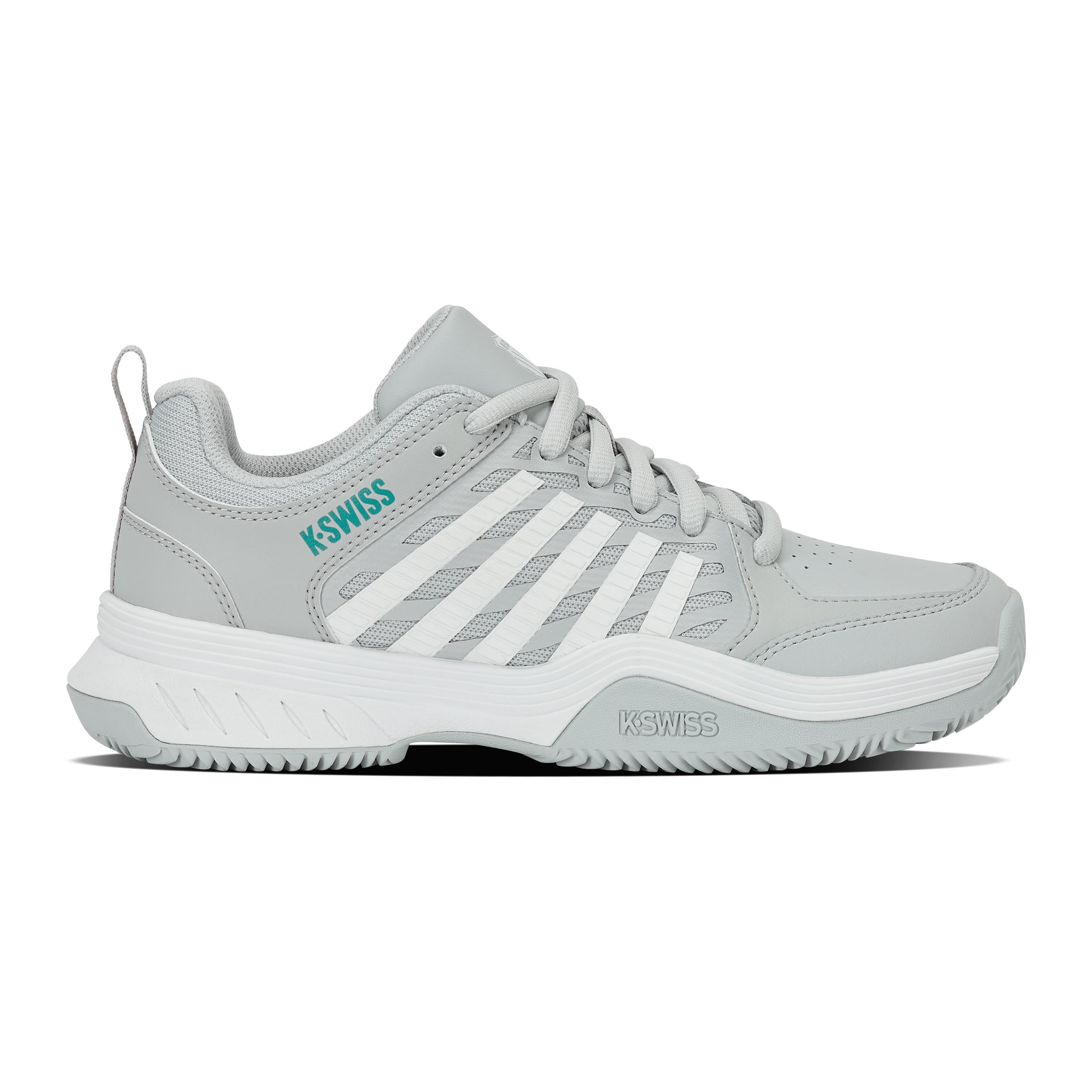 K-Swiss Court Express 2 Zapatilla tierra batida Mujeres - gris claro, blanco