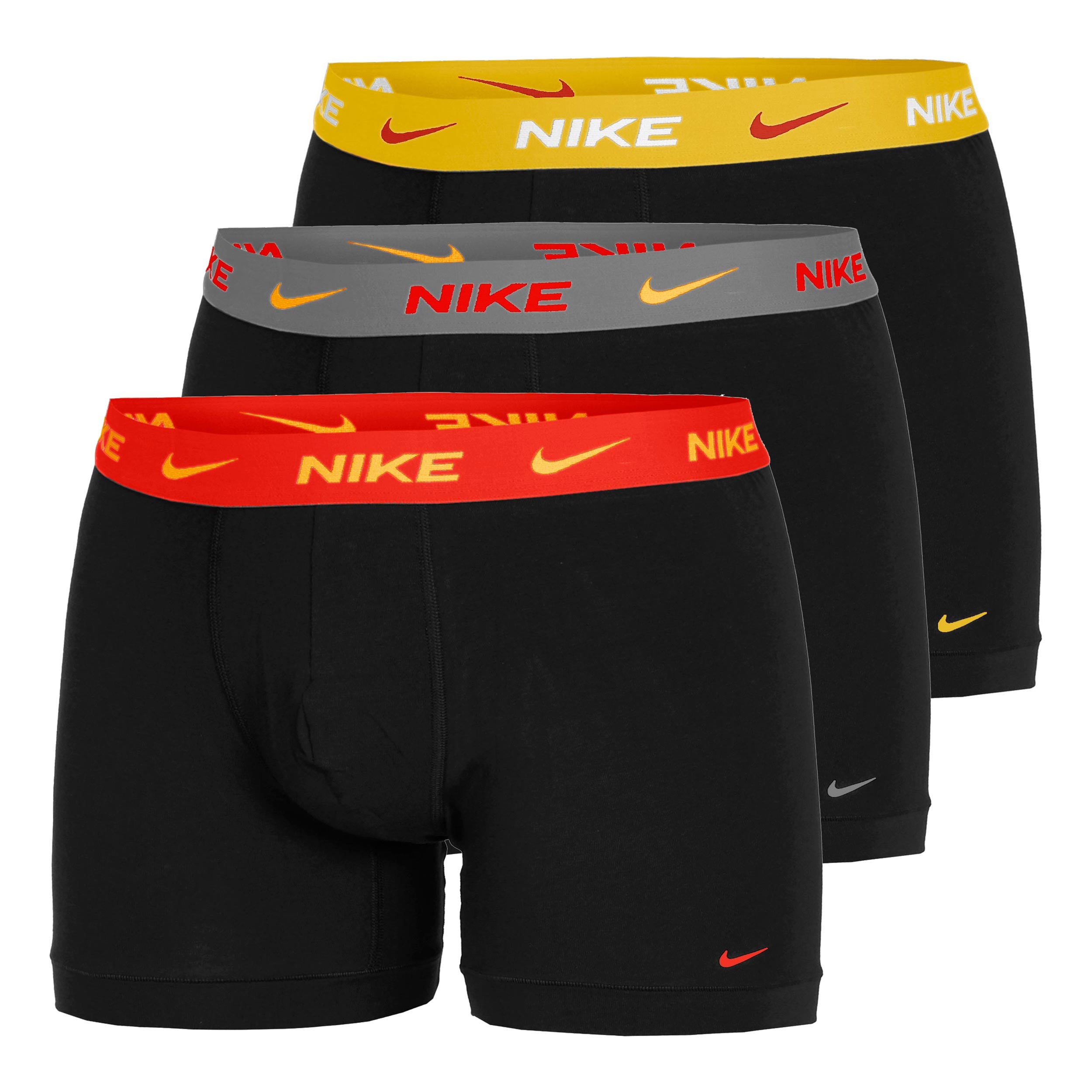 Nike Dri-Fit Essential Micro Trunk Calzoncillos tipo bóxer - Pack de 3 Hombres-negro, multicolor